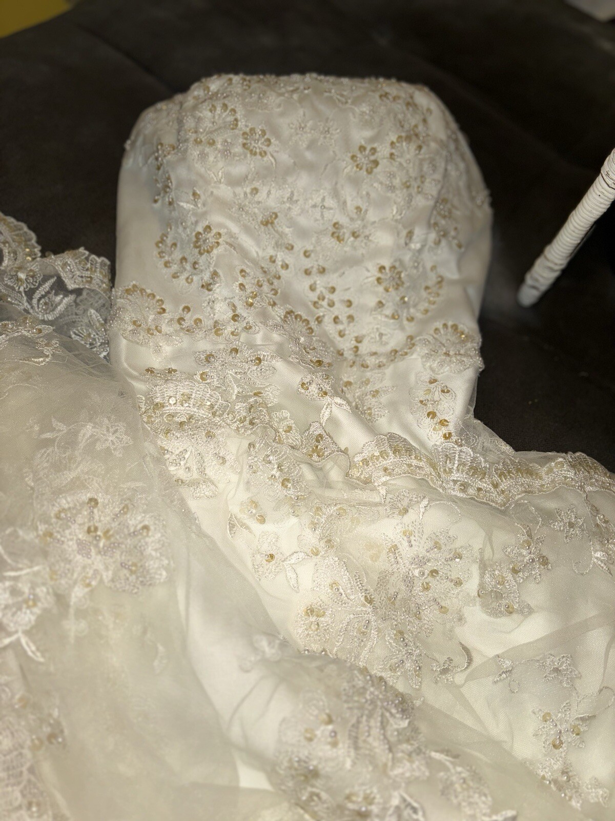 Classy And Classic, Deneki’s, Beaded Lace And Train