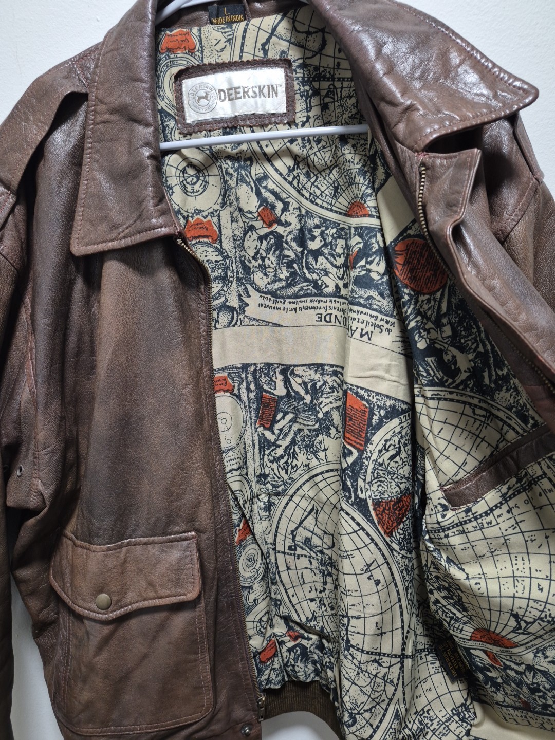 VTG 40s Deerskin Leather Jacket Women’s Size 46