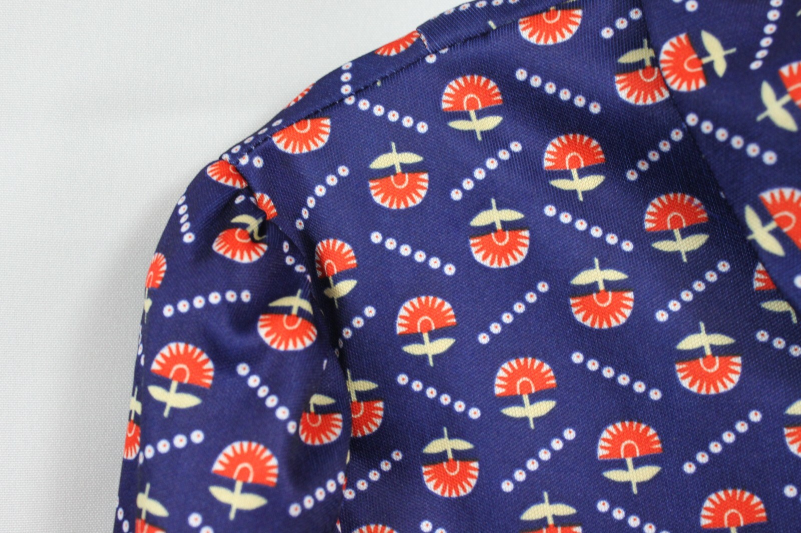 Vtg Westbury Fashions Dress Button Up Secretary Polyester Modest Retro Mod 16