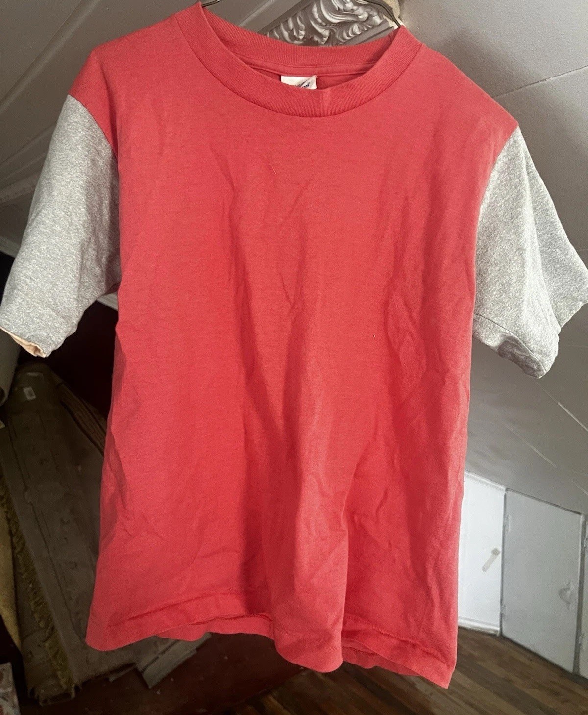 VINTAGE **RARE 80s BODY BY ADIDAS T-SHIRT RINGER WOMENS SIZE M