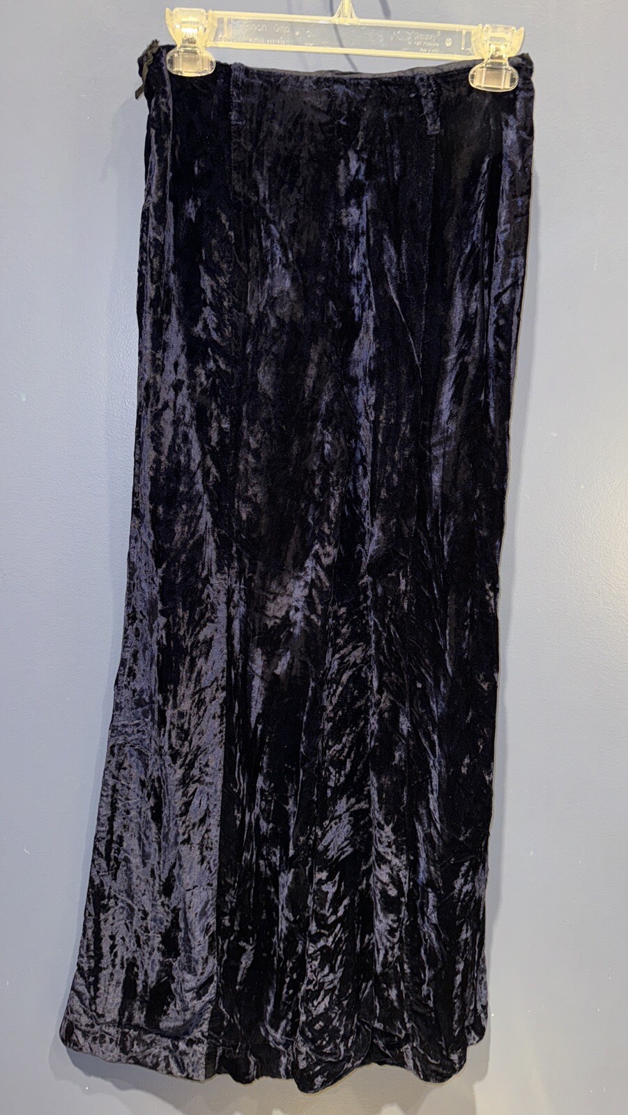 26 X 29 Vintage Wide Leg Crushed Velvet Pants, Talon Zip, 1960’s Hippie Jr House