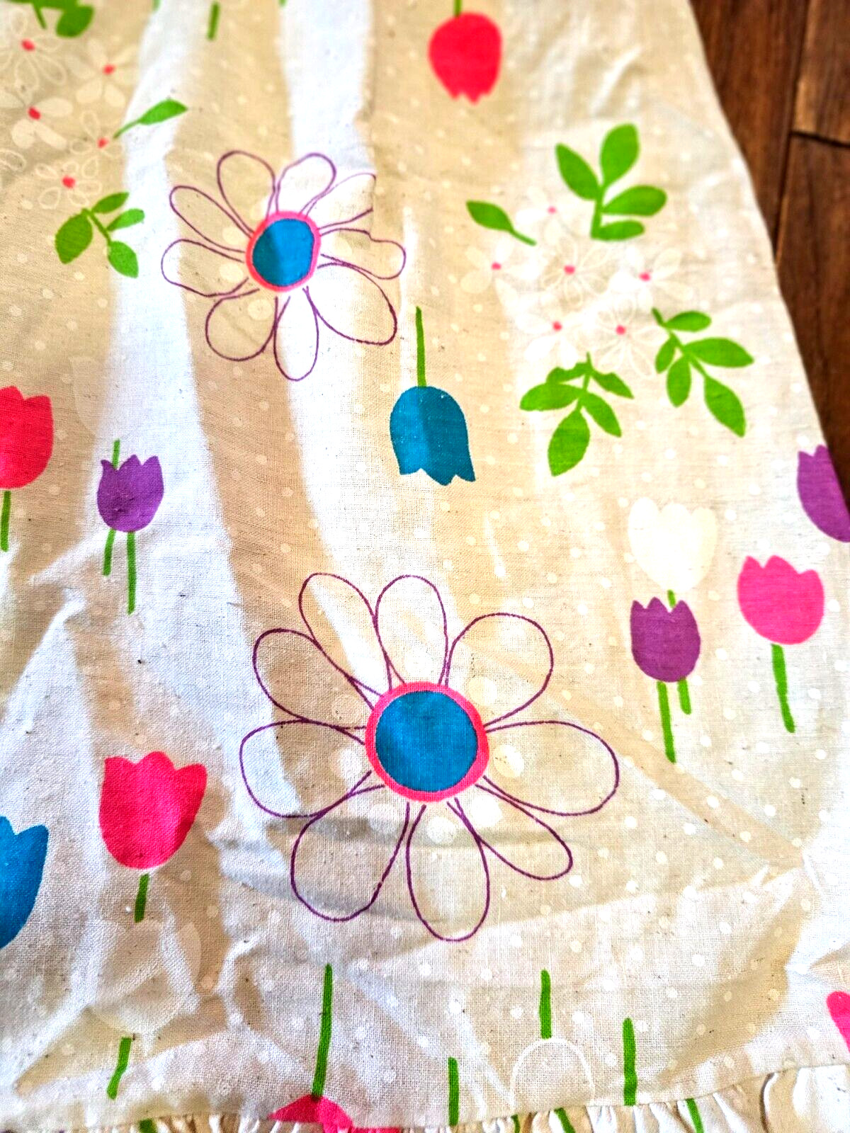 Vintage 70s Maxi Dress Small Floral Print Halter Neck Pink Orange Blue
