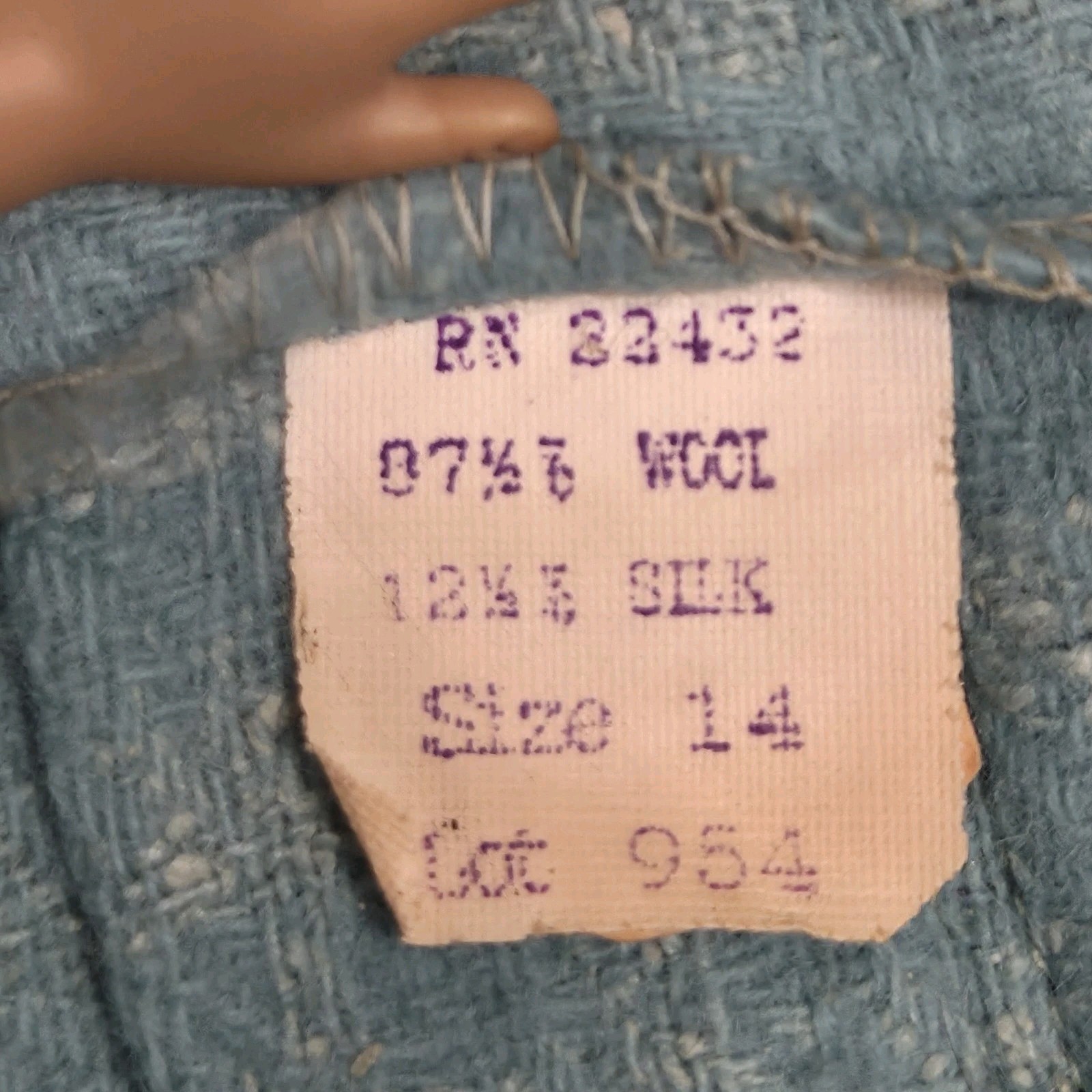 True Vintage Mid Century Joyce Of Chicago Silk Wool Plaid Skirt Heritage 14 Blue