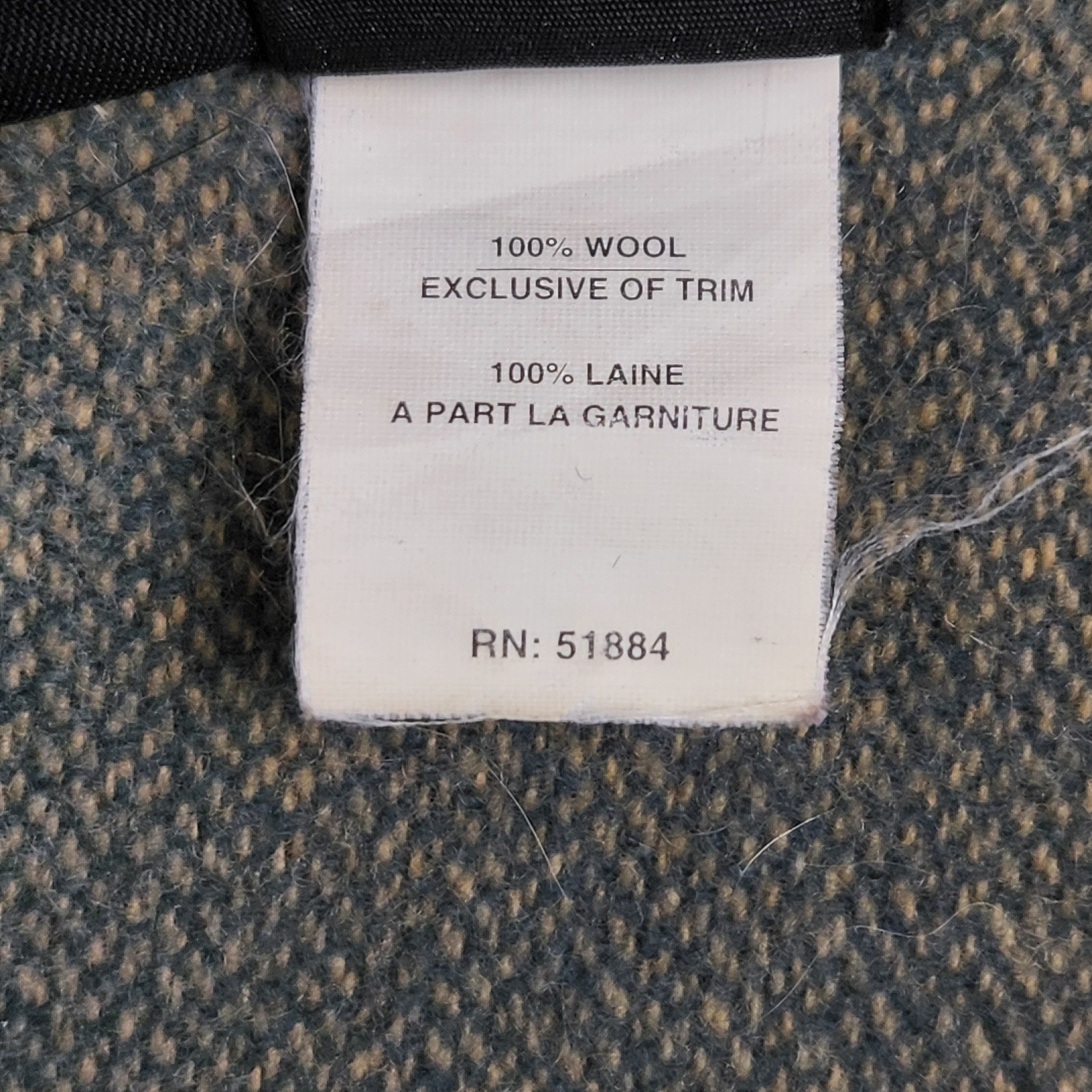 Vintage Patagonia Northwest Parka Womens Small Navy Blue Wool Jacket 27400