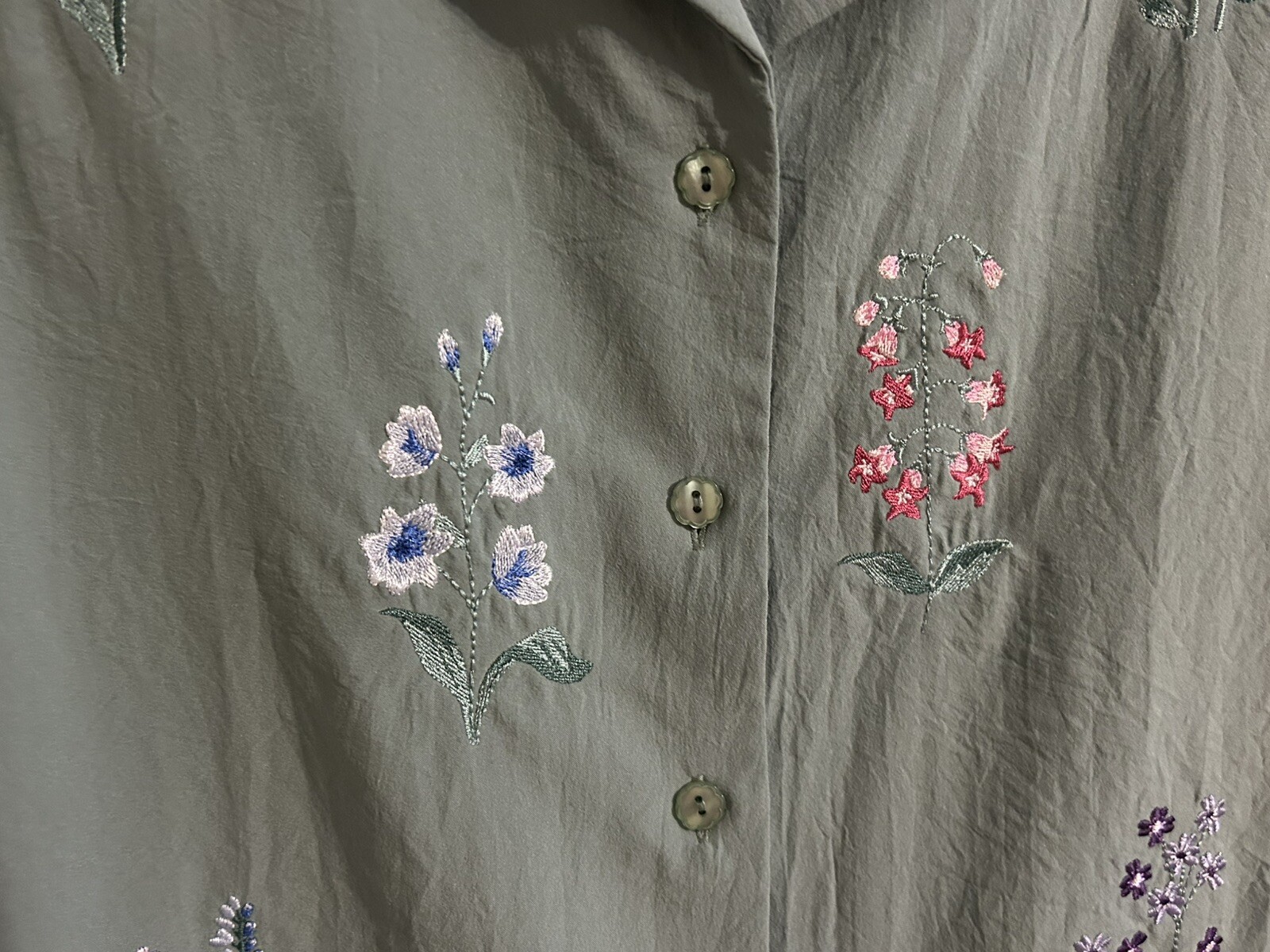 Vintage Bon Worth Small Petite Matching Blouse/Top Pants Set Embroidered