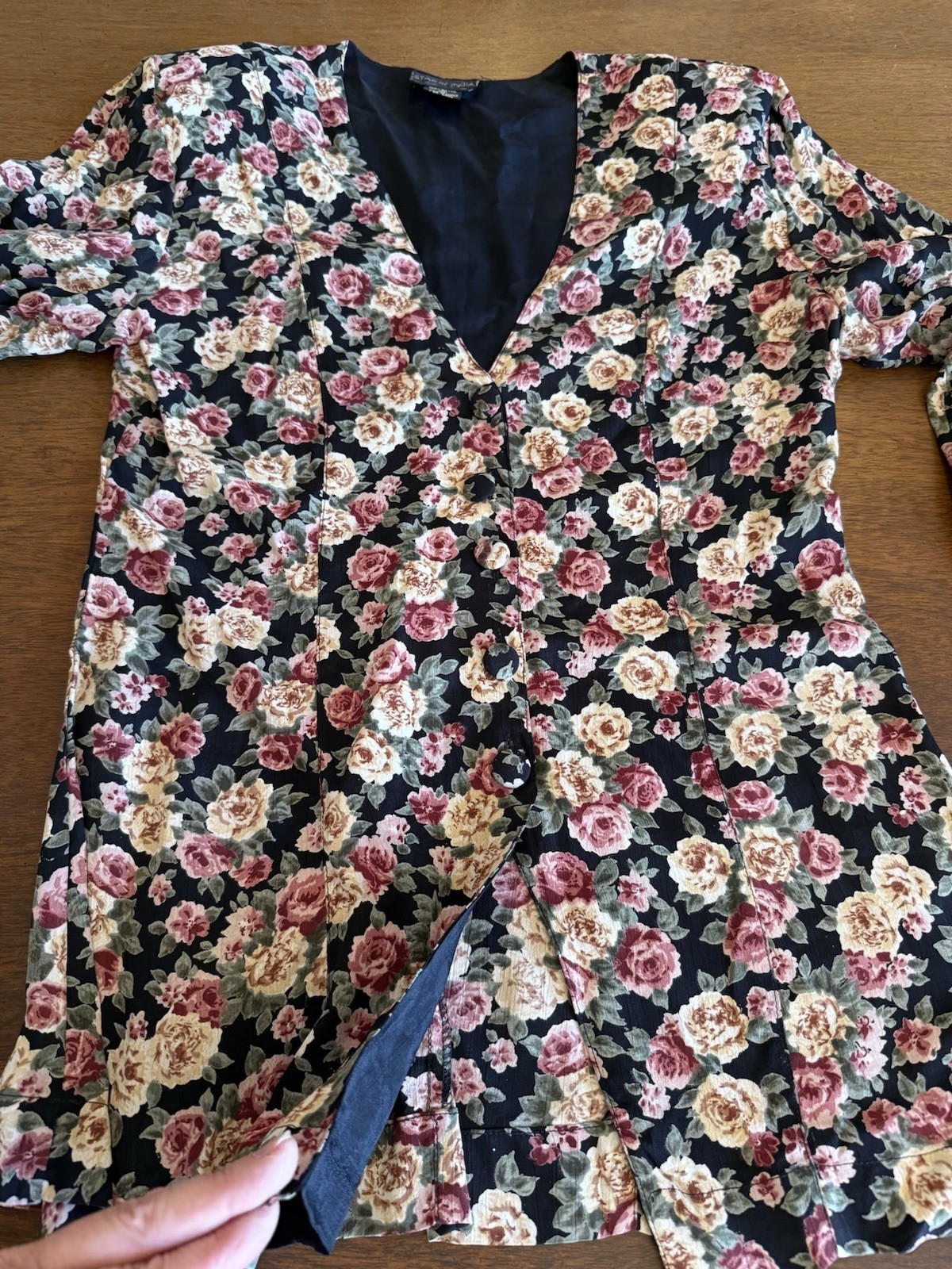 Vintage Star Of India Pants Jacket Floral Set Medium Amazing