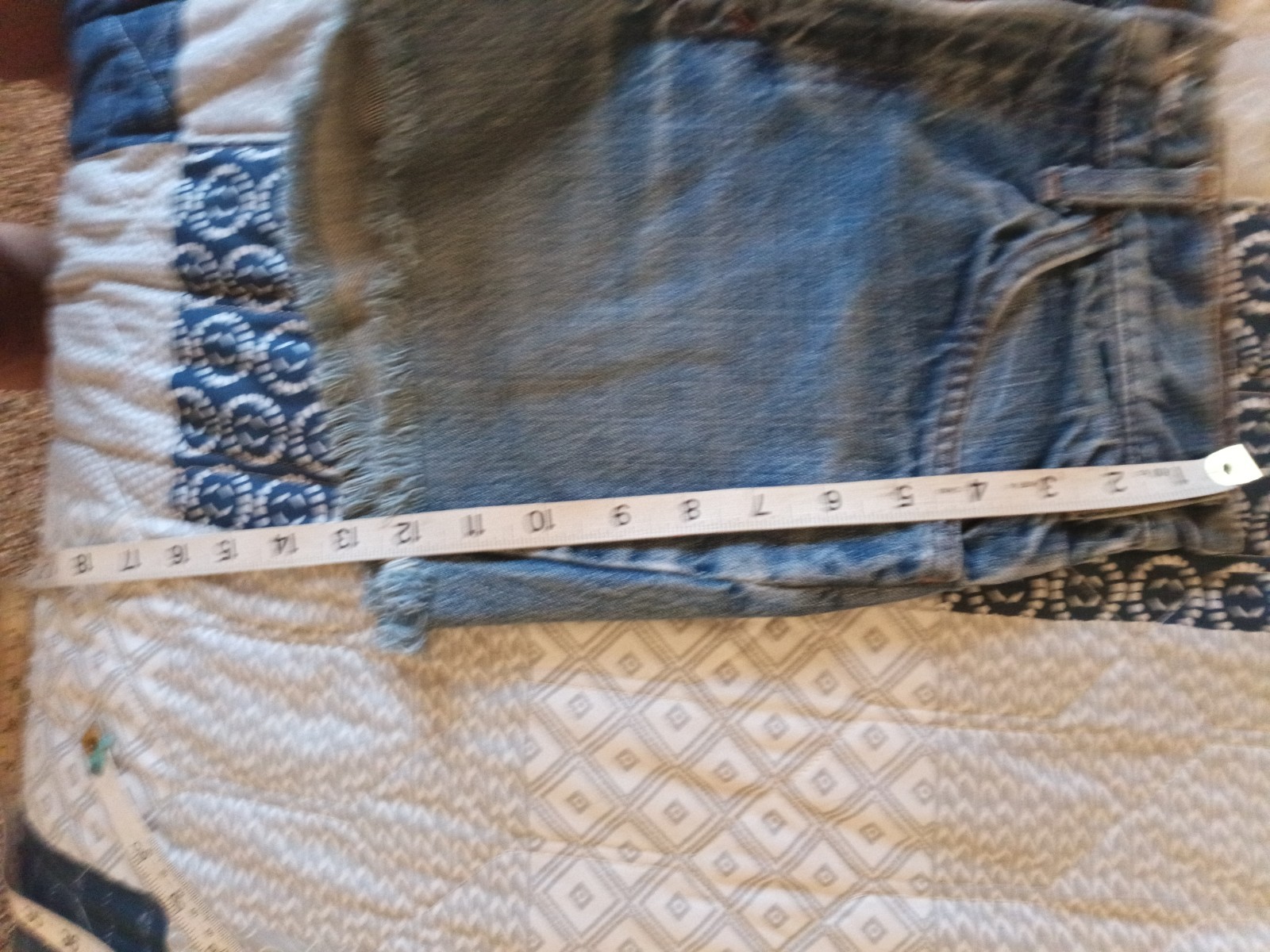 Vintage Levi’s Big E Orange Tab Denim Jean Shorts Talon 42 Zipper