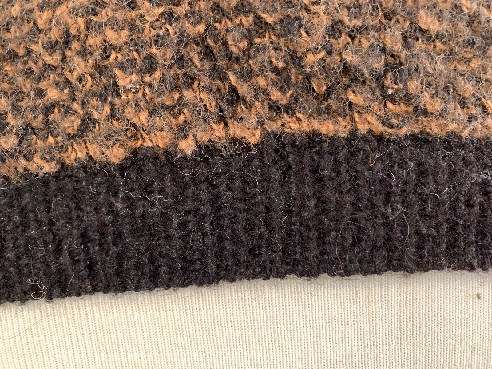 Vintage RED ROVER 100% Alpaca Sweater Hand Made Bolivia BROWN