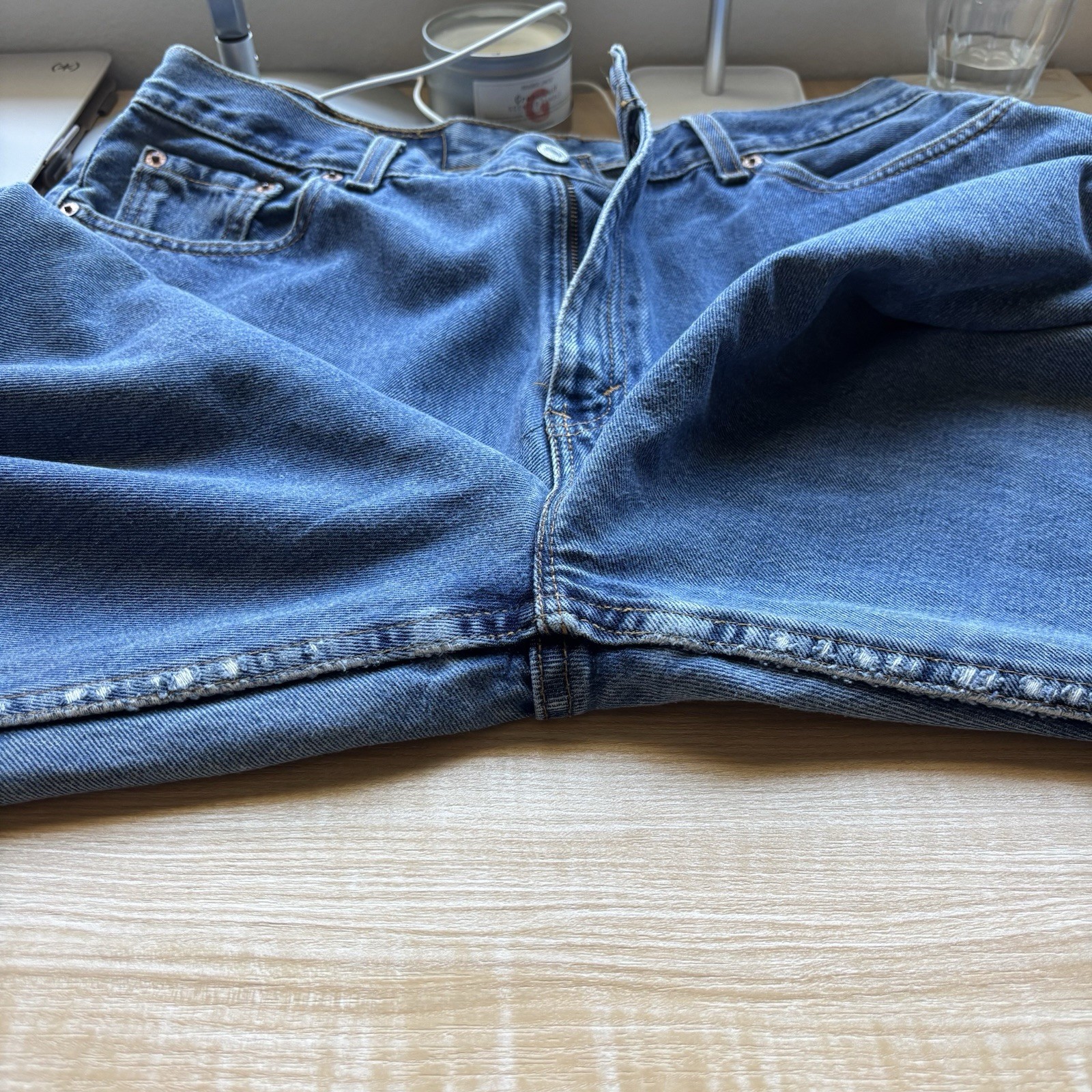 VTG Levi’s 560 90s Loose Fit Straight Women’s Sz 32×30 Med Wash Made in USA