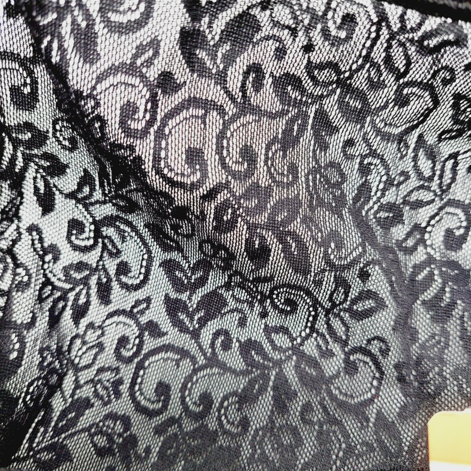 Vanity Fair Panty Nylon Lace Hi-cut 7 Black Hi Cut Premium Fit #13-160 NWT Vinta