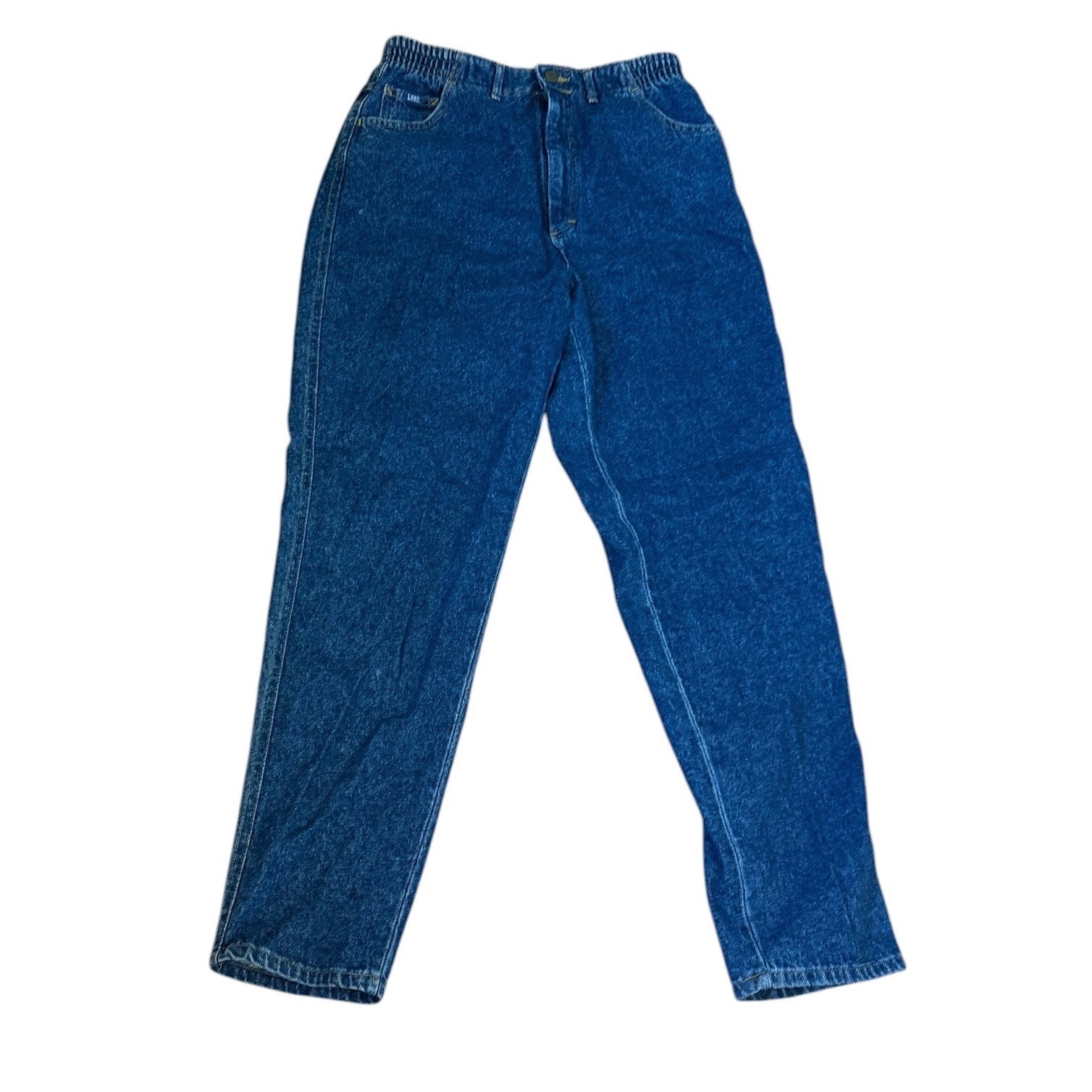 Vtg 90s NWT Lee Riders High Waisted Jeans Pepper Wash Elastic Waist USA Mom 14M