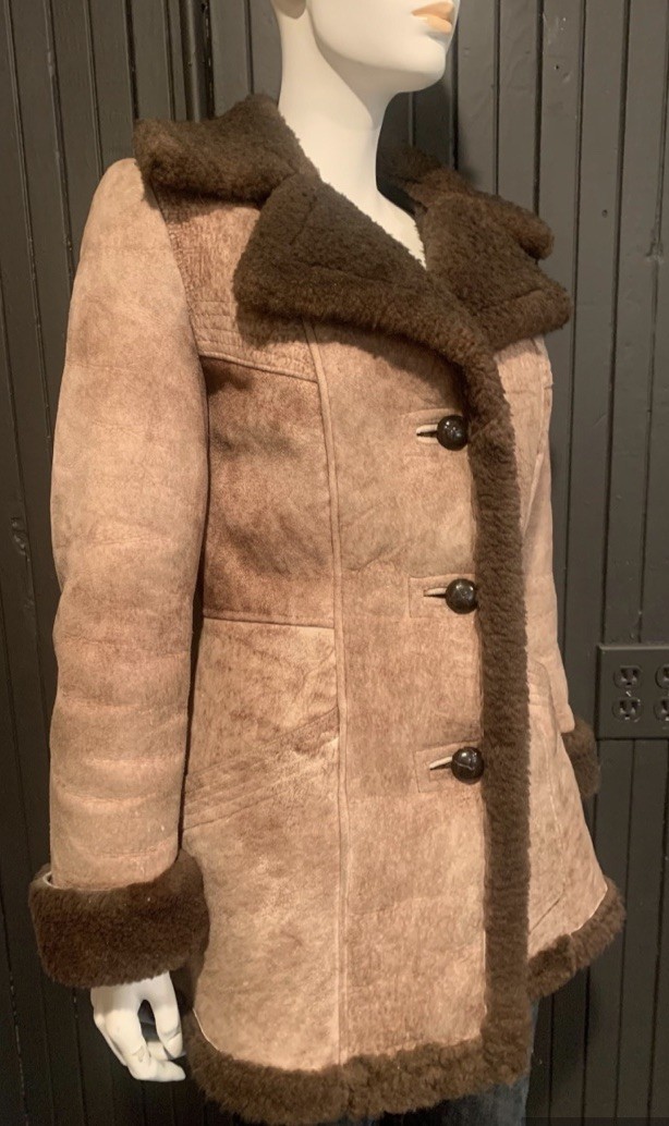 Vintage 70’s Genuine Leather Suede Sheepskin Coat