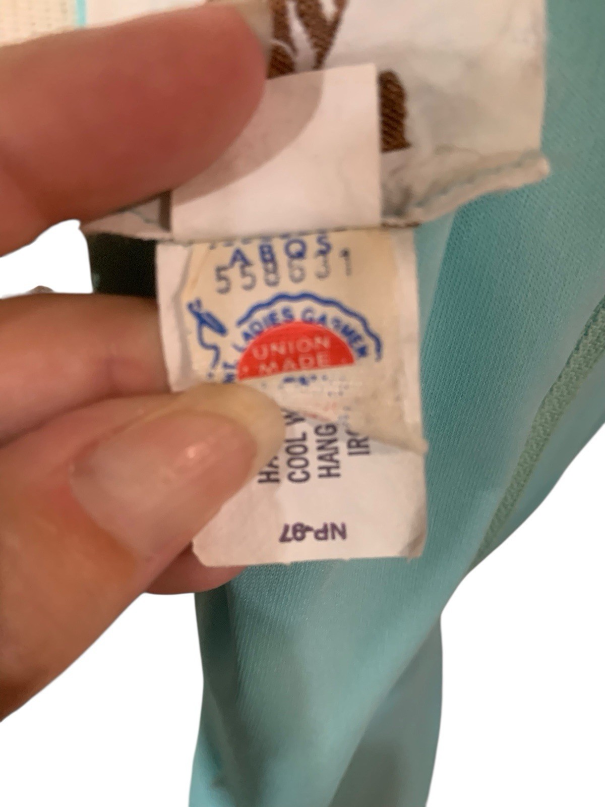 Lilly Lynn Vintage 70’s Light Blue Sleeveless Dress With Huge Sweep Size 18 1/2