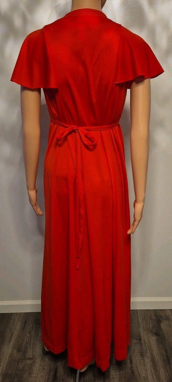 Vintage International Ladies Garment Workers Union Red Dress Made In USA