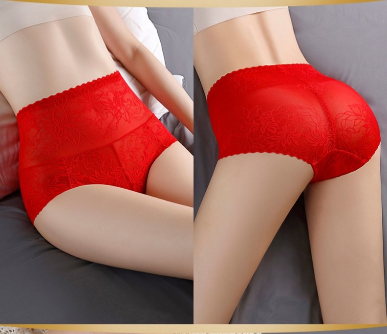 3X Women Tummy Control Panties High Waist Slimming Sexy Lace Brief Knicker L-2XL