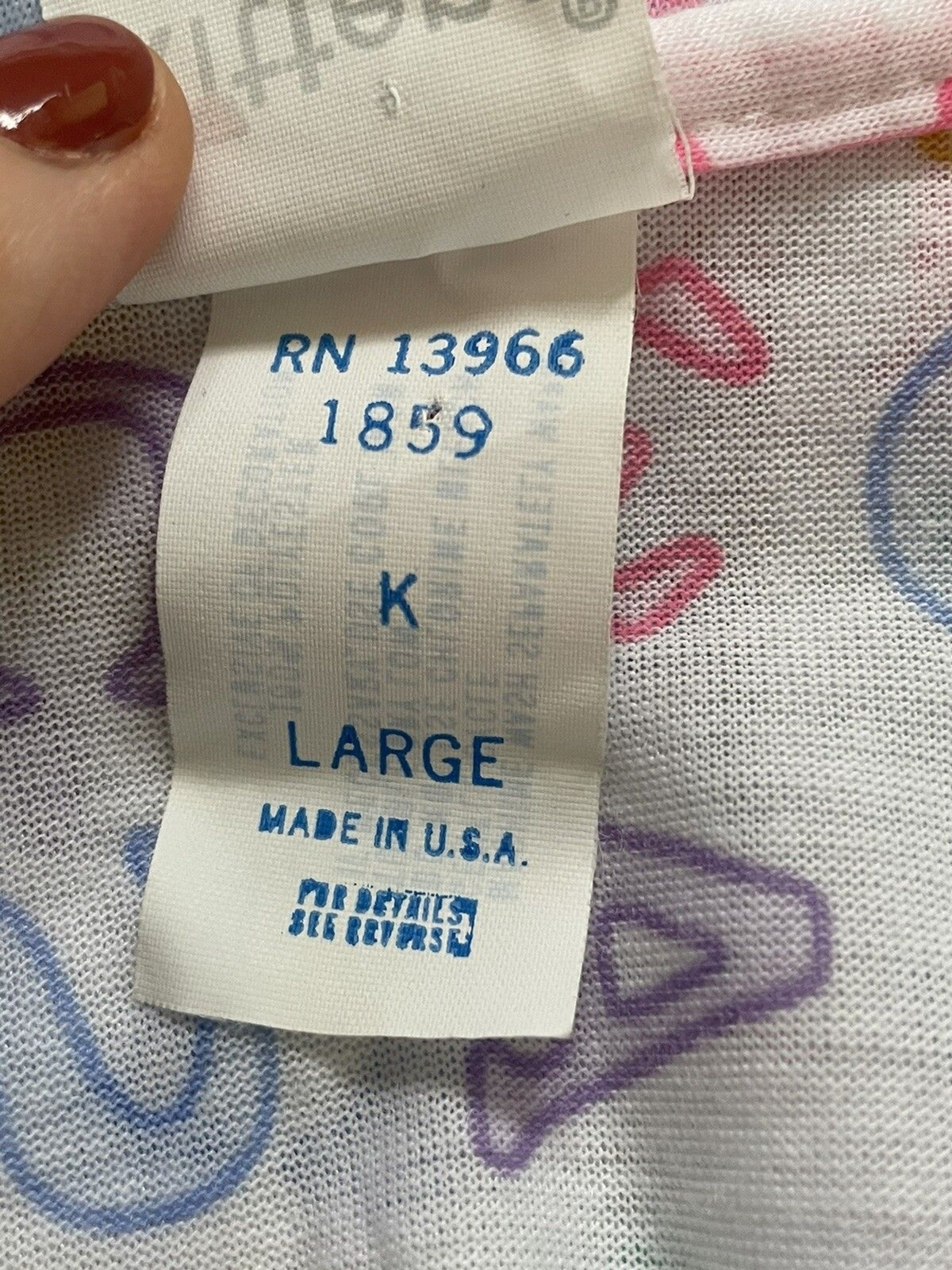 Vintage “Kittens” Brand Women’s Sleeveless Nightgown Sleepwear Large Alphabet