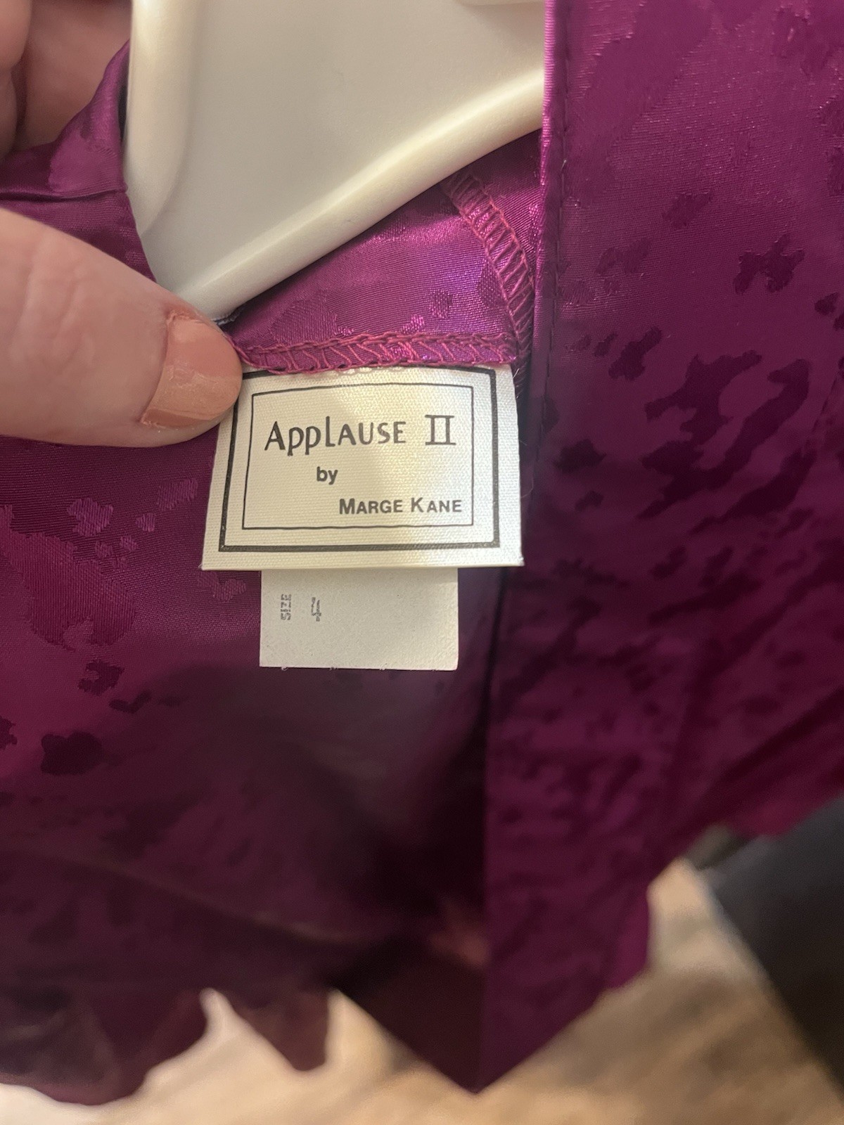 Vintage Women’s Applause II by Marge Kane Dress Purple Size 4