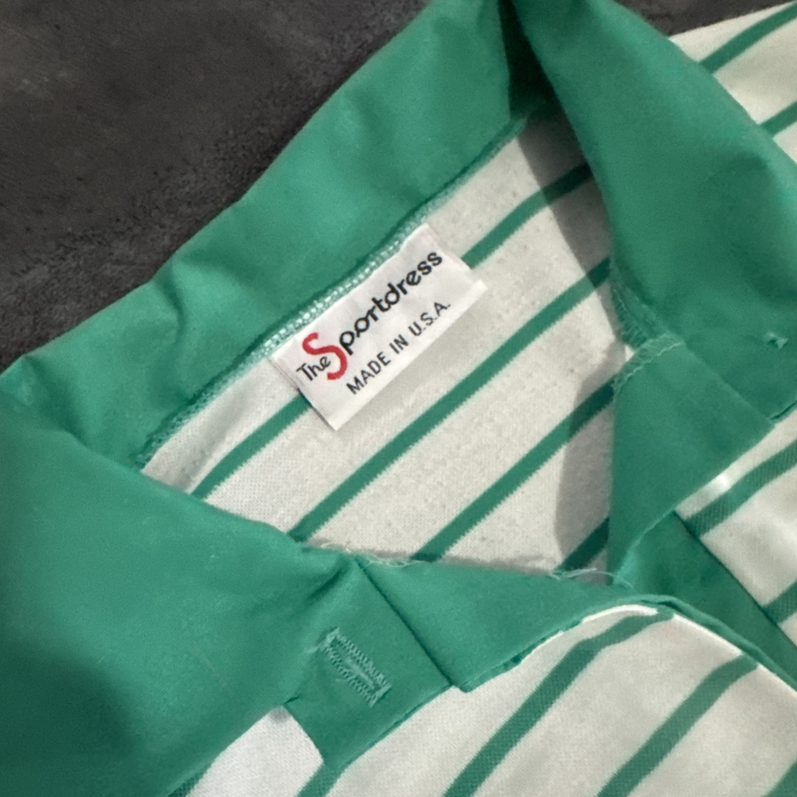 VTG „The Sportsdress” By Sears, Green, White Size Is Smaller. See Measurements.