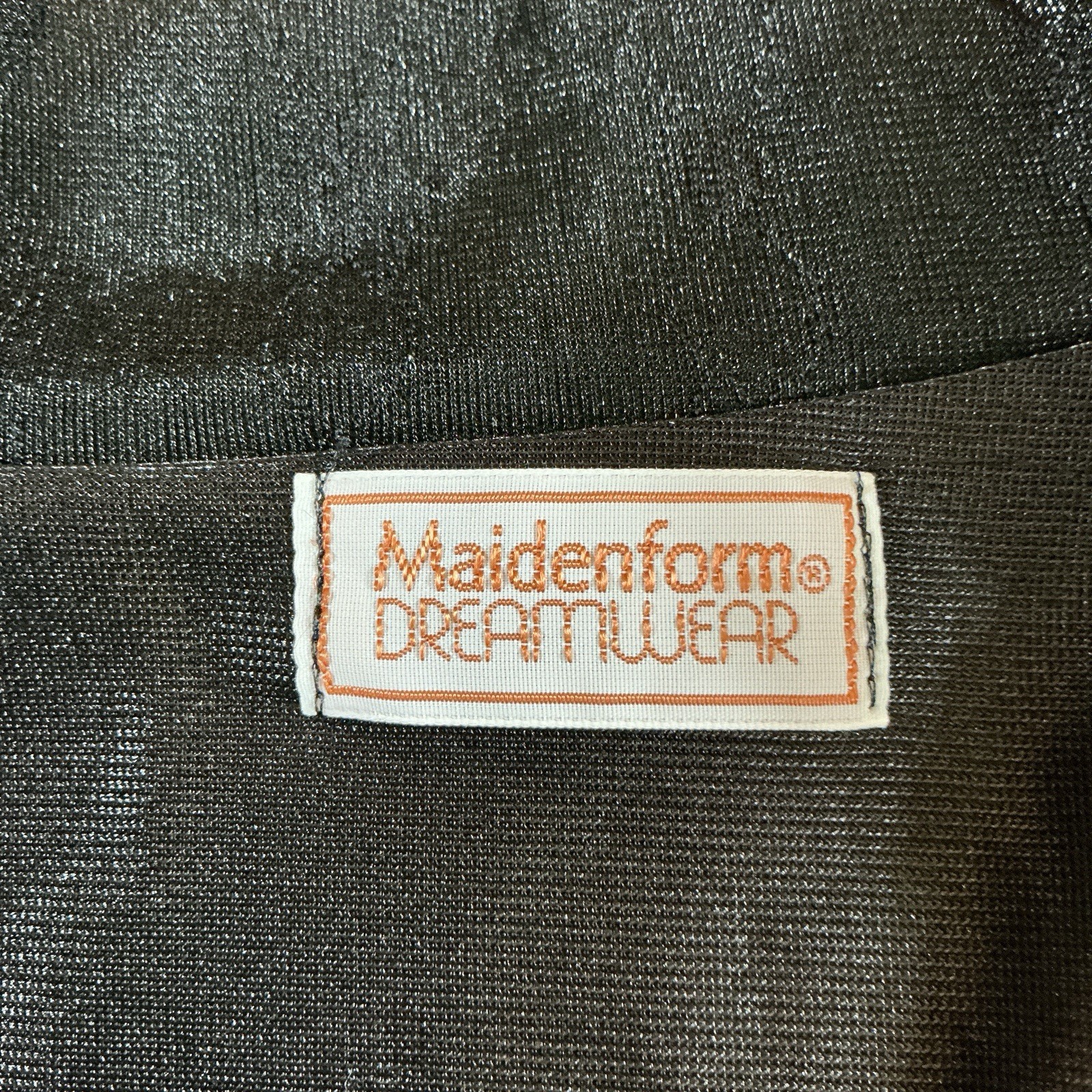 70s VINTAGE Maidenform Dreamwear Black Sheer Nylon Blouse Size S USA Made #2902