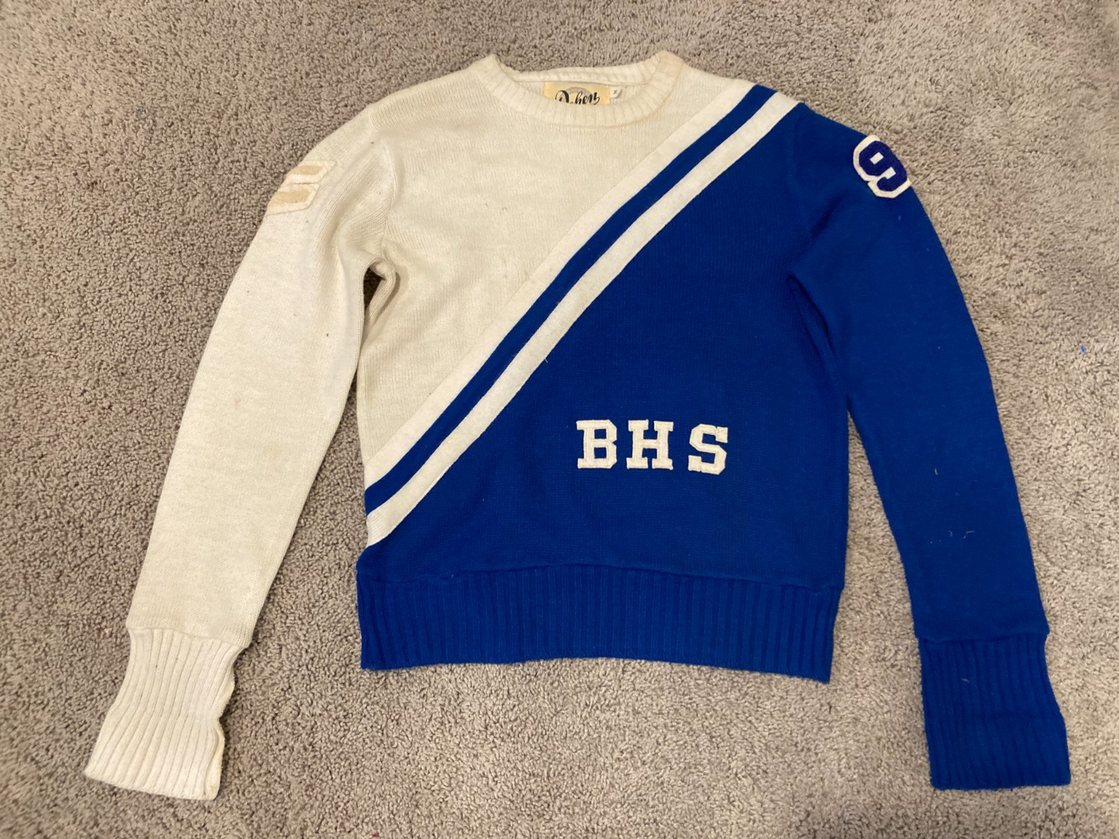 Vintage Dehen Varsity Spirit Fashions Cheerleader Sweater Size Medium BHS