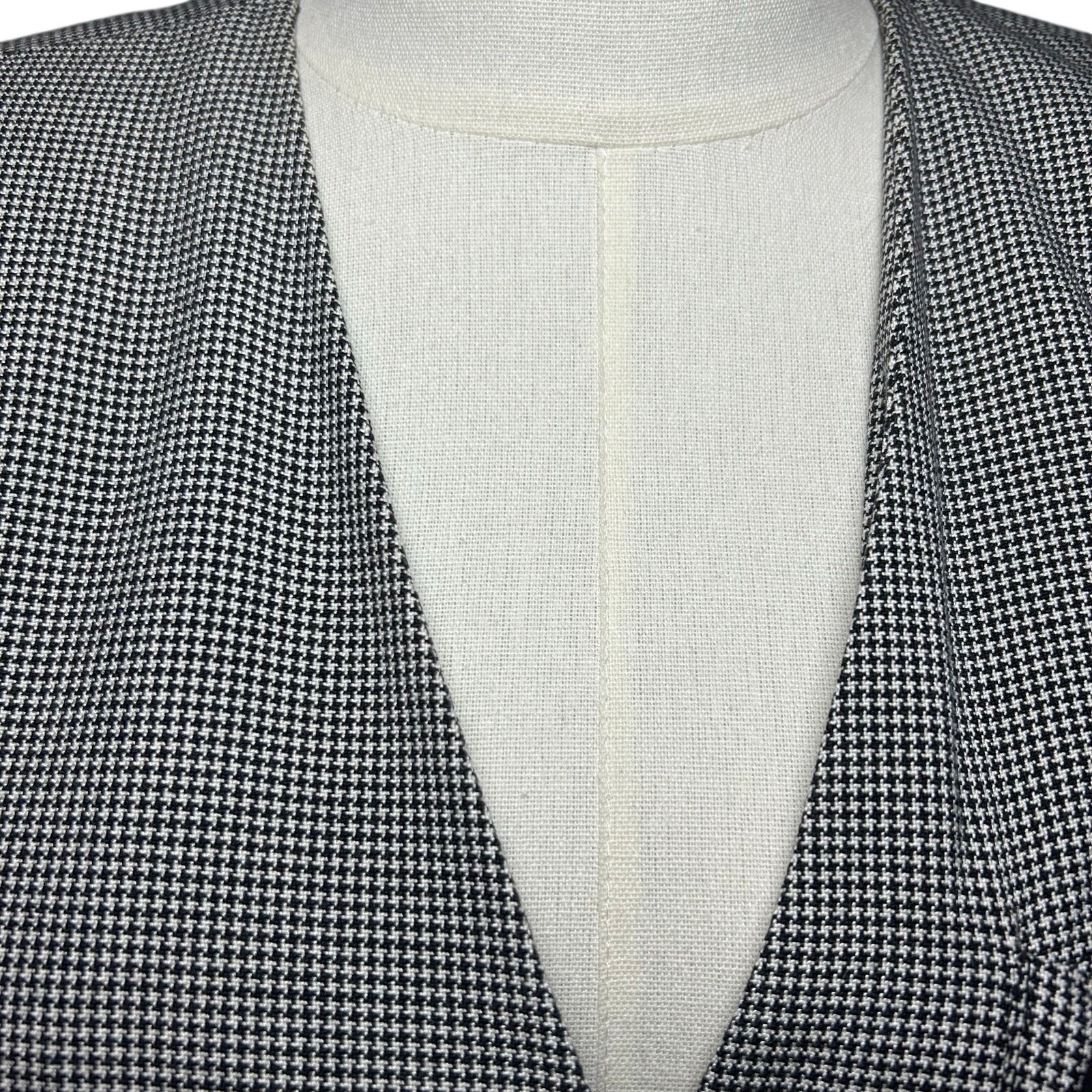 VTG 80s Gray Power Blazer Petite 8 Dark Academia Preppy Minimalism Office Siren