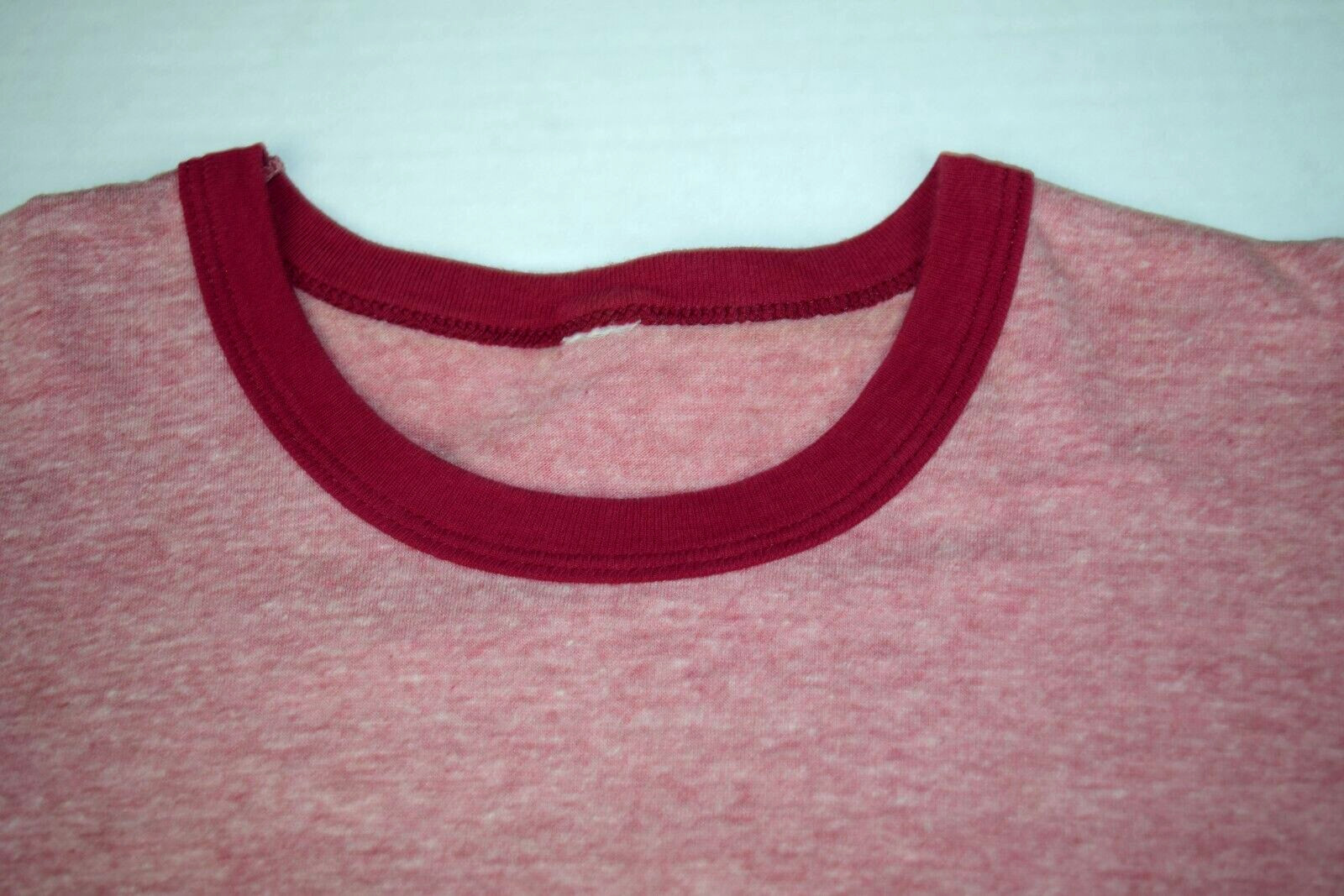 Vintage T-Shirt Single Stitch Ringer Size S 70s Linda Ronstadt Heat Transfer