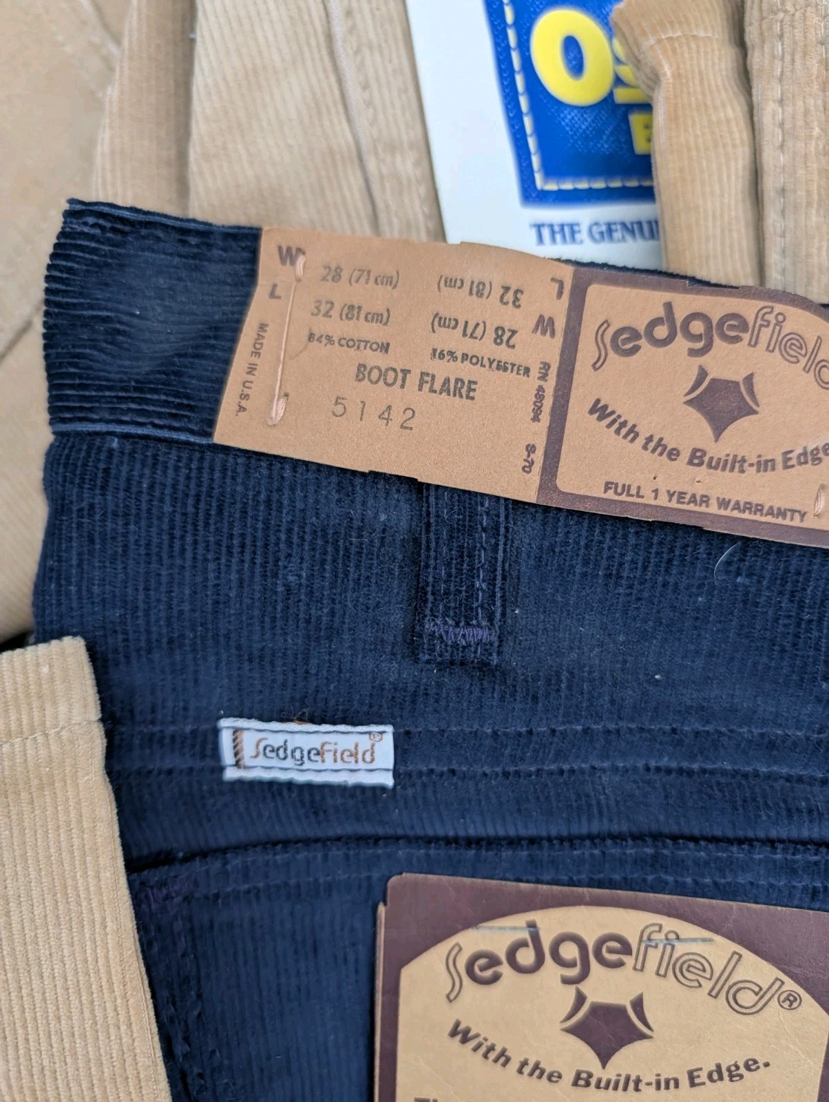 Vtg Lot NOS Levi’s Oshkosh Sedgefield Women’s Corduroy Pants USA Wholesale NWT