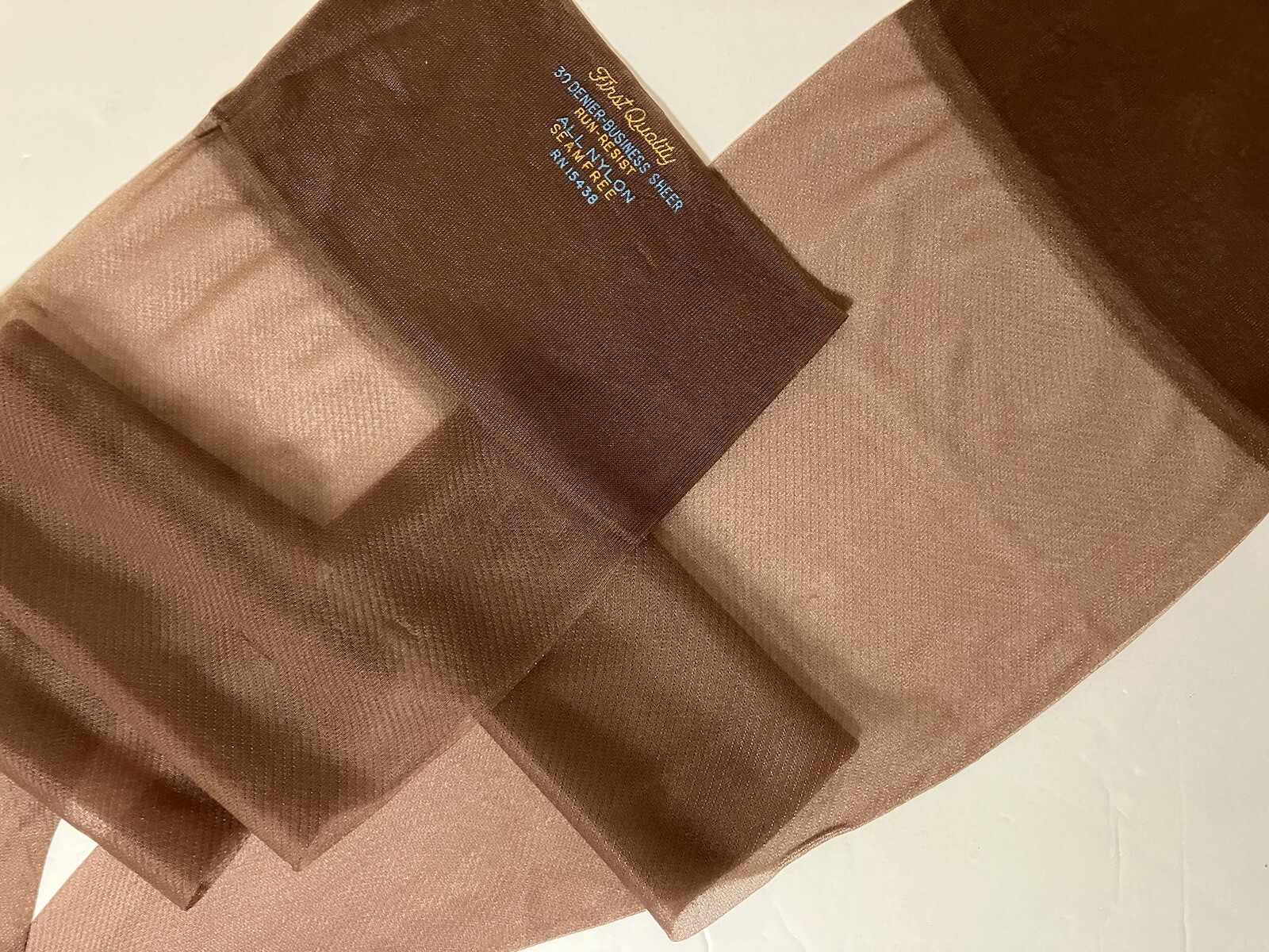 Vintage 1950 Hosiery Seamless Stockings Hosiery 9 1/2/“ 10 1/2” 3 Pairs 3 Colors
