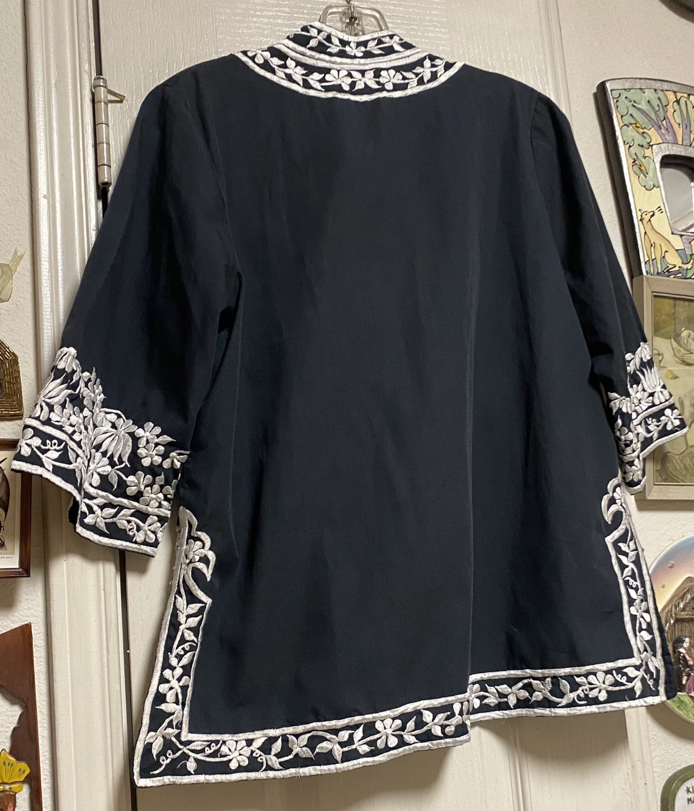 Chuchi By Amtops International, Inc Vintage 1970’s Embroidered Kaftan M Top