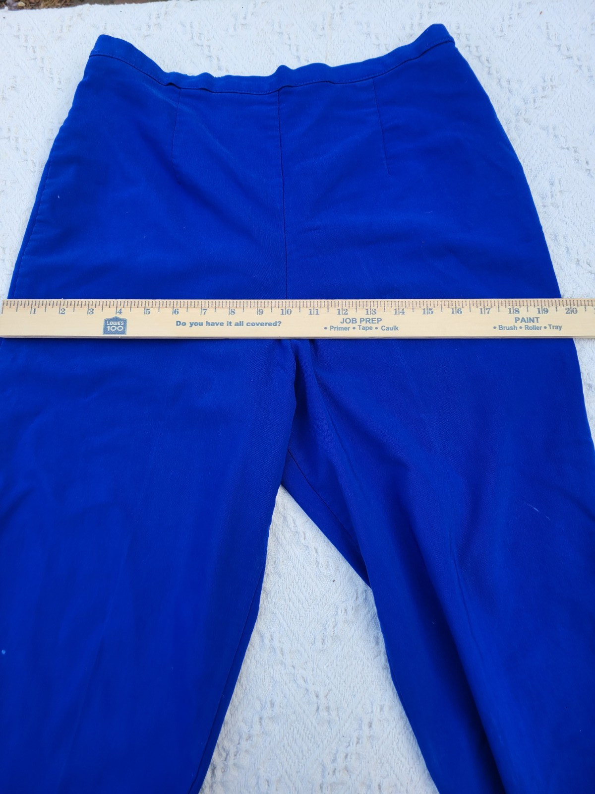 Vintage 80s 90s UNITS Modular Clothing Electric Blue Capri Pants Size Med/Large