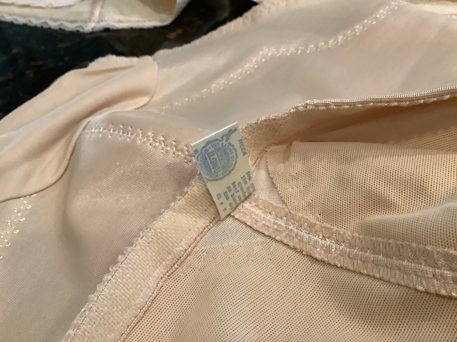 VTG 50’s 60’s Girdle Shaper Panty Size~32~34. ILGWU Ivory Lycra Spandex gusset