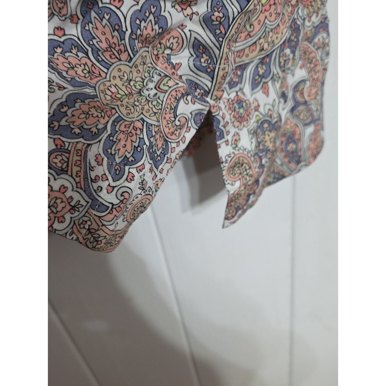 Soft Surroundings Women’s Paisley Embroidered V-Neck Tunic Beaded Gold Sz XL EUC