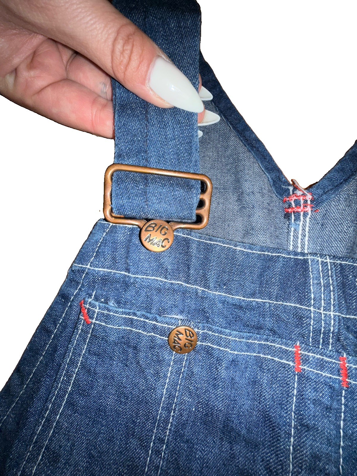 Vintage 1950s 50s Denim Overalls Custom 70s Flare Bell Bottom OOAK Jeans Sz 8