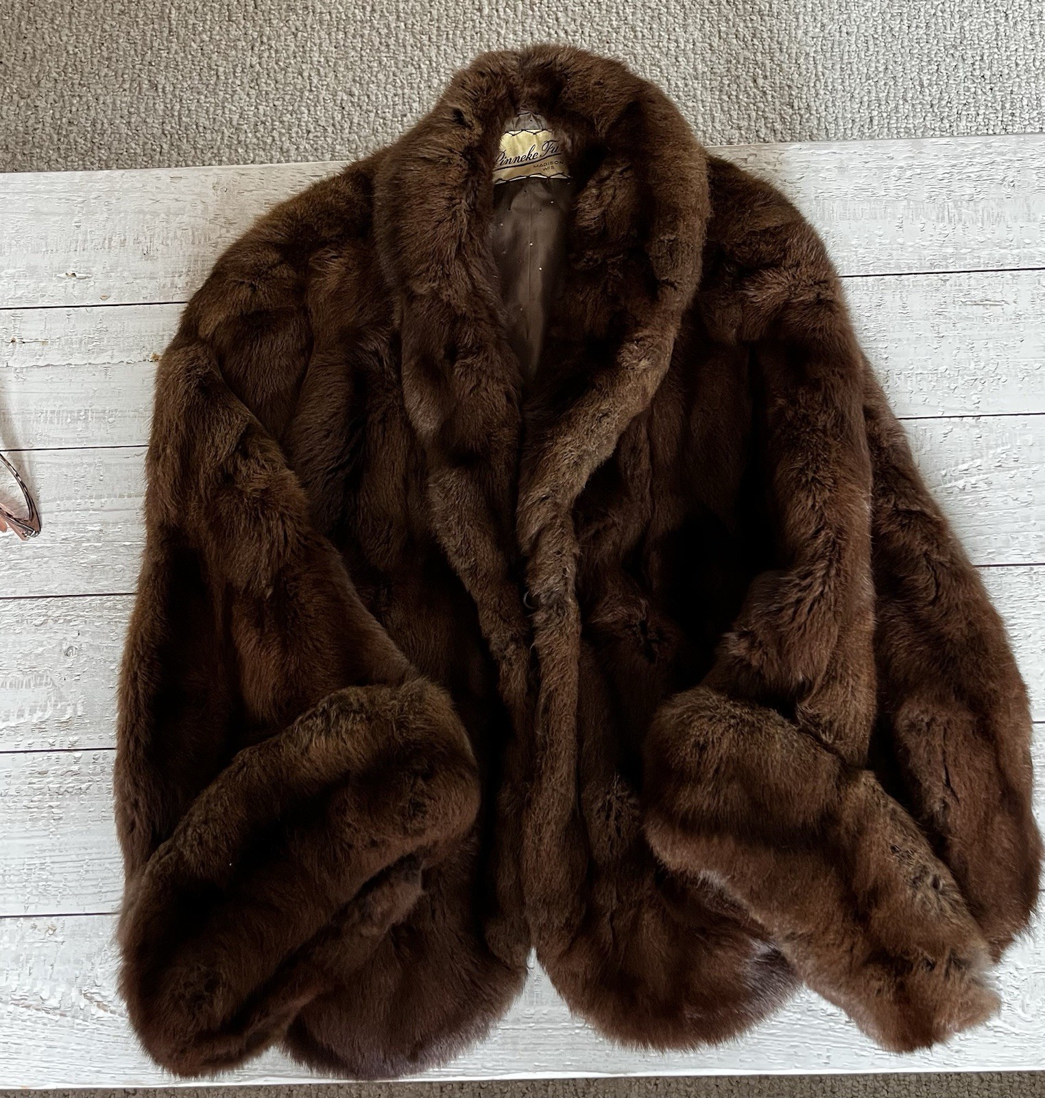 Vintage Real Mink Fur Stroller Jacket