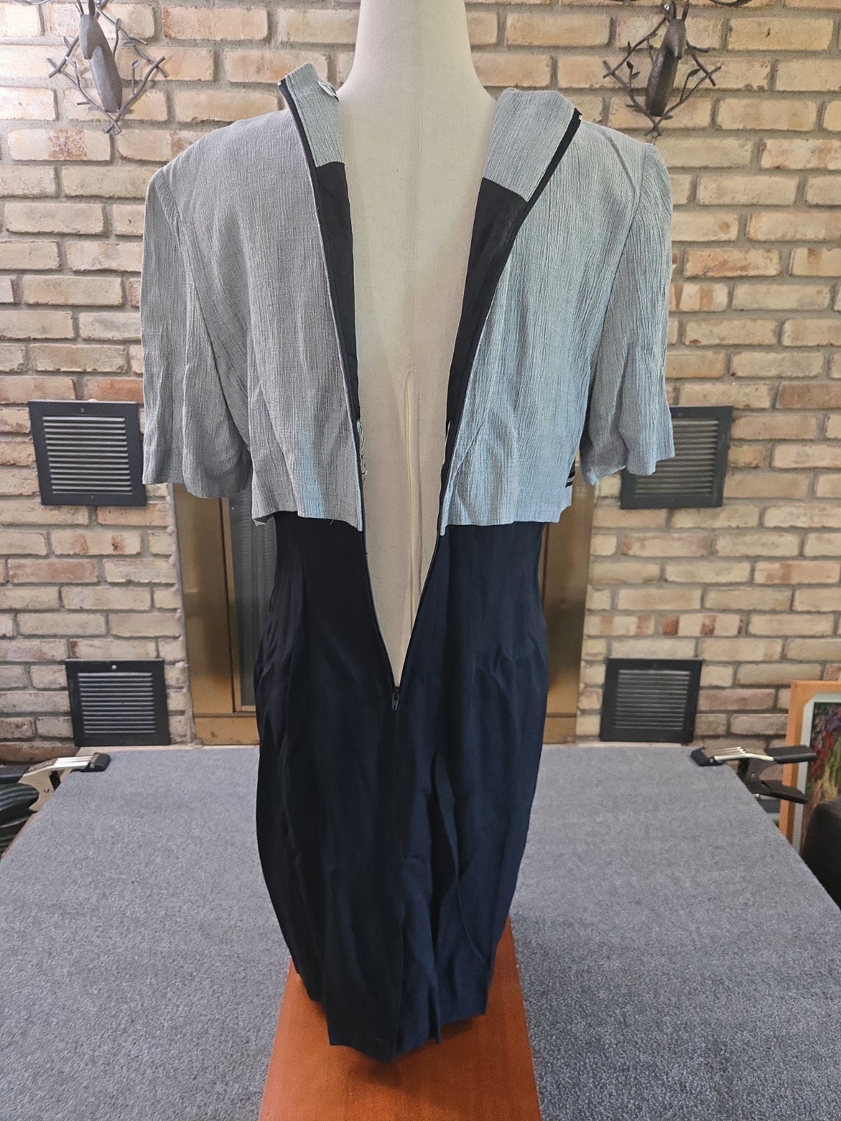 Taurus II Vtg 80s 90s Sheath Overlay Dress Womans Sz 10 Mall Business Career USA