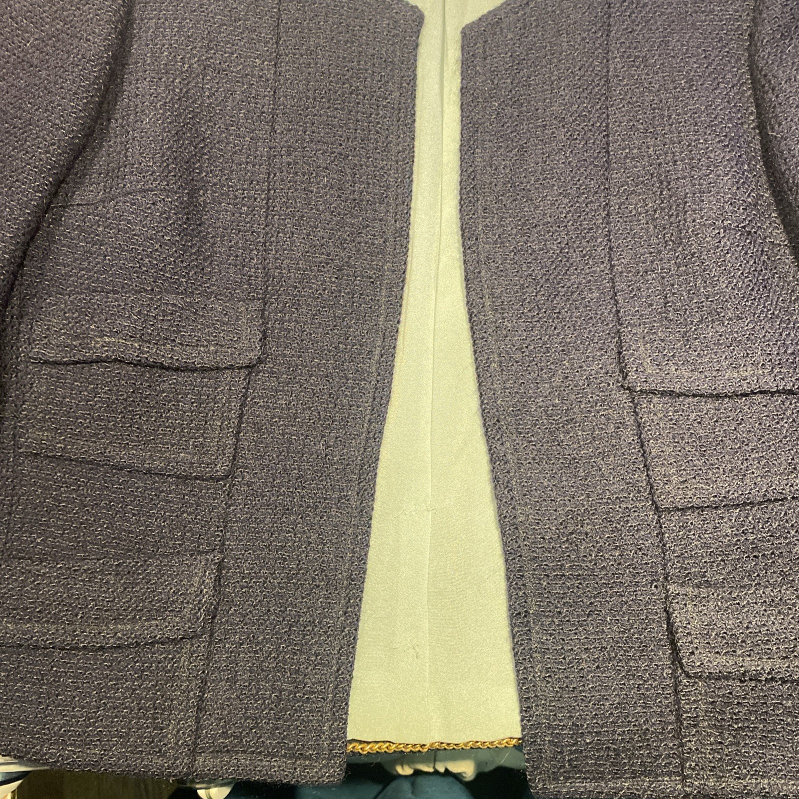 Vintage 1960s Blue Wool blazer New York Union Made Women