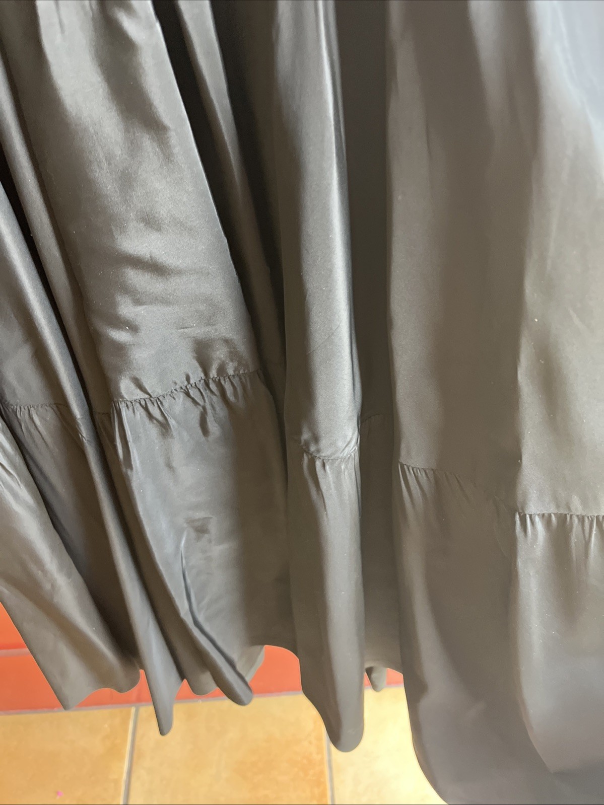 Original FRANKLIN CHICAGO Vintage Black Taffeta Dress Formal 1940’s Sz S GC