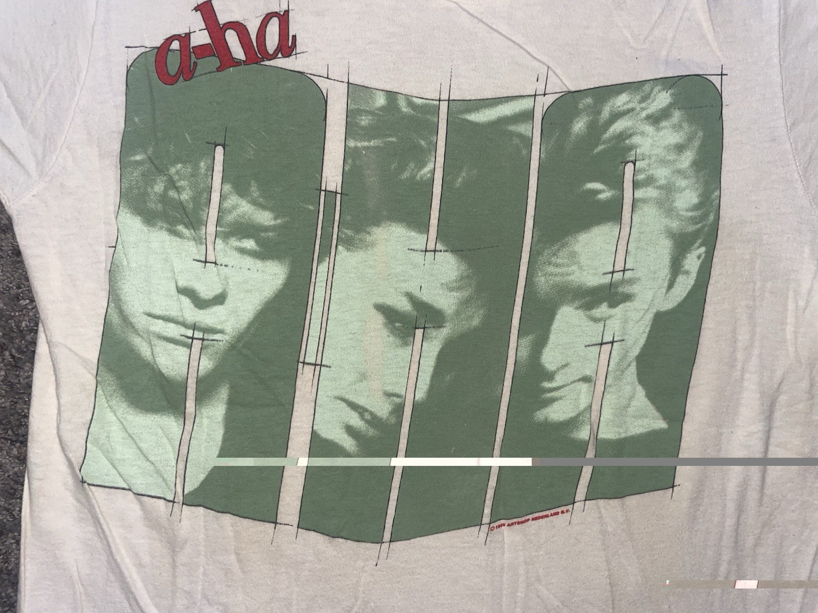 Vintage A-ha Original Concert T-Shirt – Hunting High & Low 1986-87 World Tour