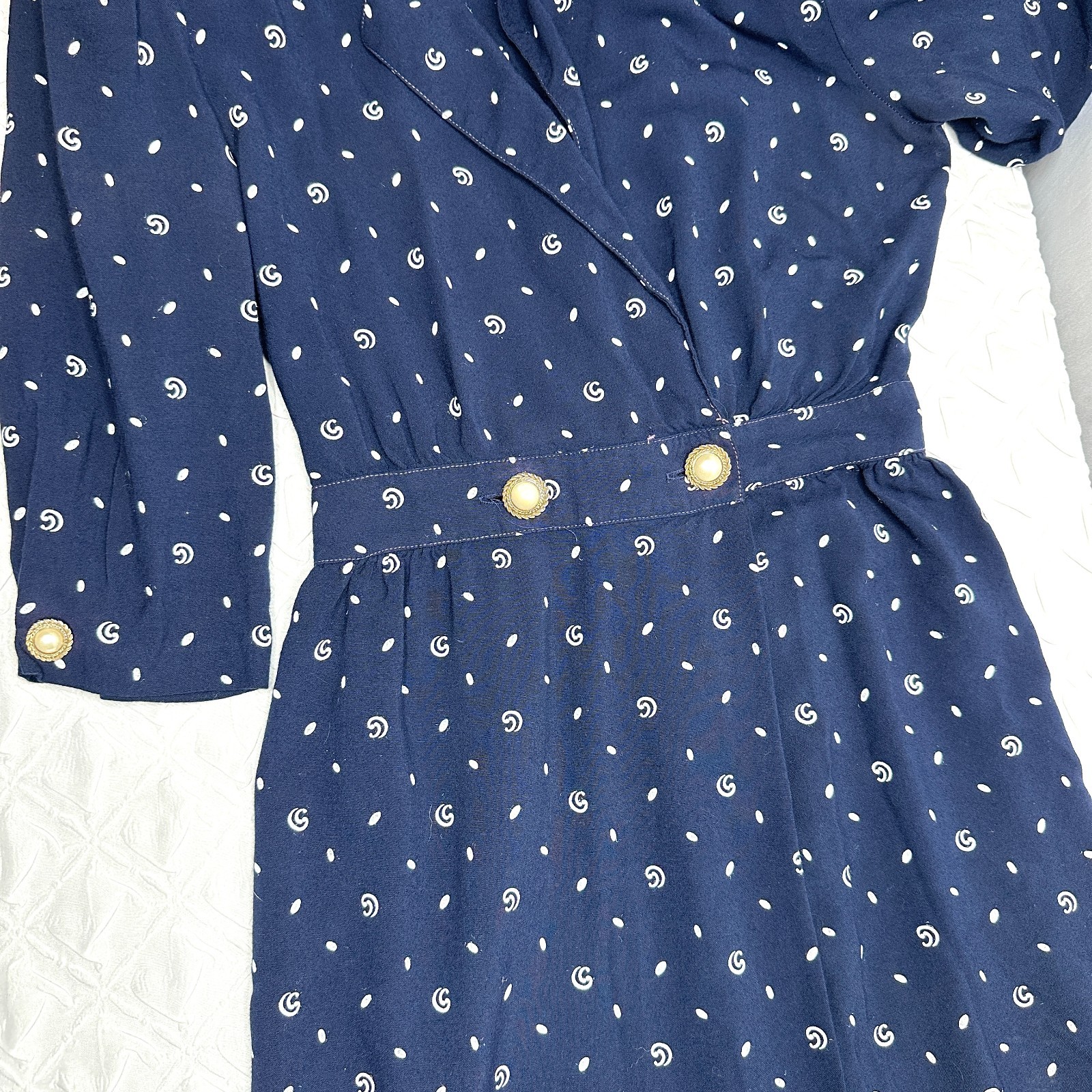 Vintage R.E.O. Originals Union Made Dress, 10. Polka dots 80s Preppy Library