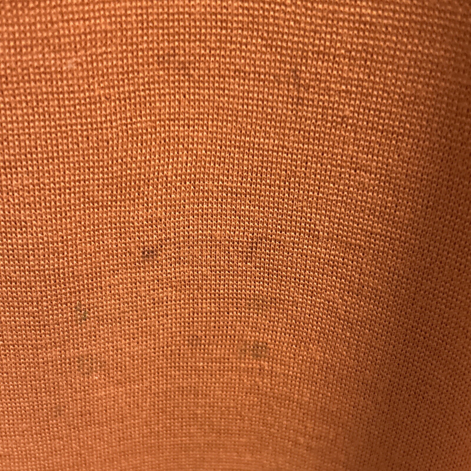 Vintage 70s jumper burnt orange color Chuck Howard boutique damage see DAMAGE
