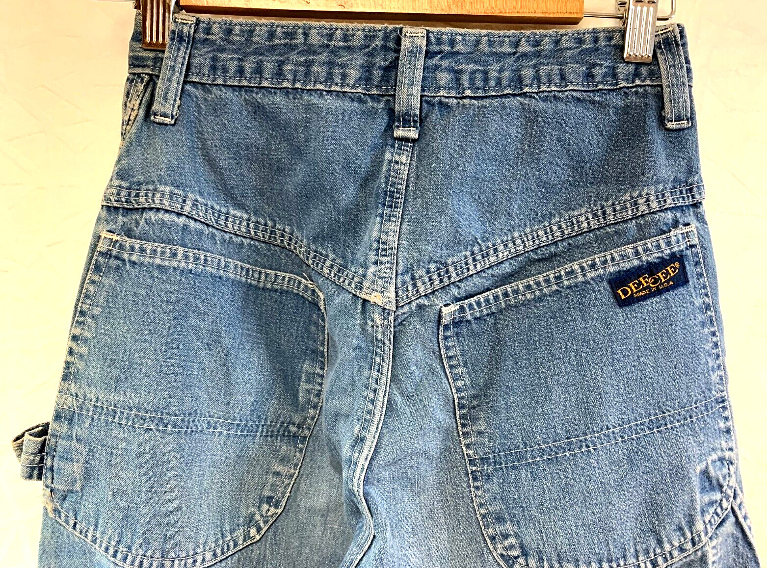 Vintage 1970’s DEE CEE Demin Blue Jeans Mom High Rise Workwear Painters Pants