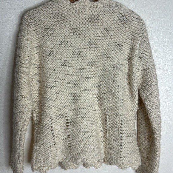 Alps Women’s Vtg 100% Wool Chunky Cottagecore Button Cardigan Sweater Medium