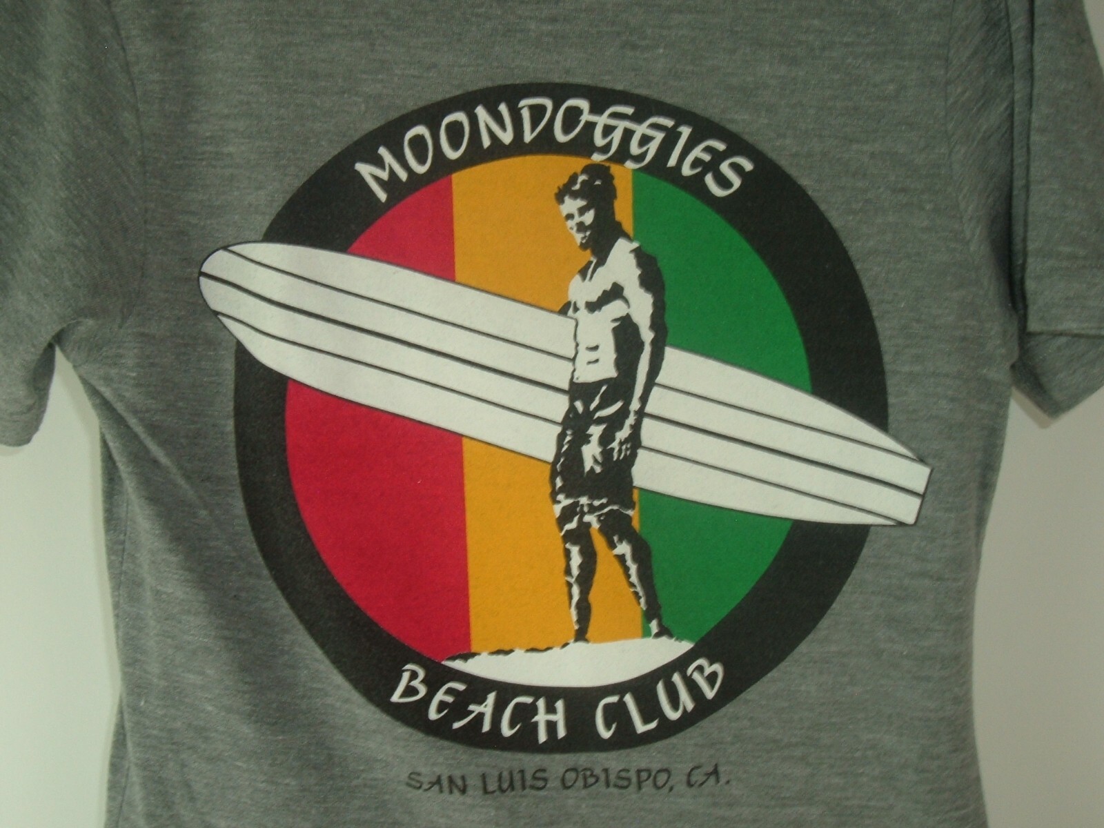 Vtg Tee Moondoggies San Luis Obispo Ca Beach Club Surf Shop XS T-shirt Top