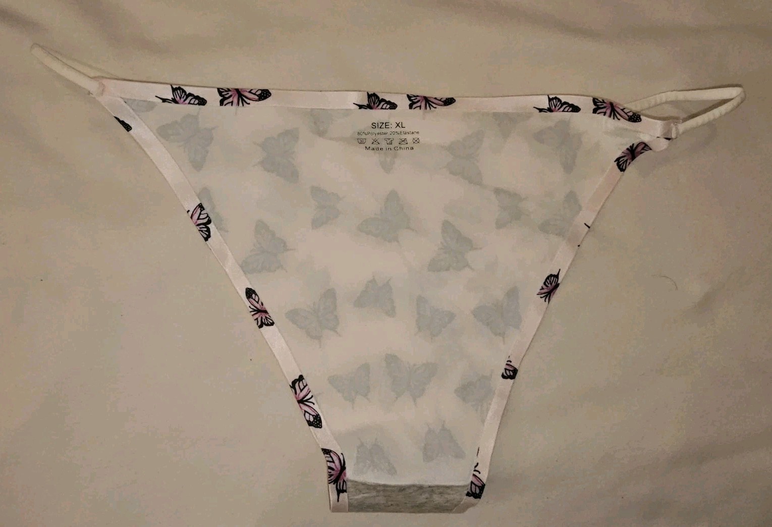 Vintage String Bikini Panties. Size XL. No Line. Low Rise