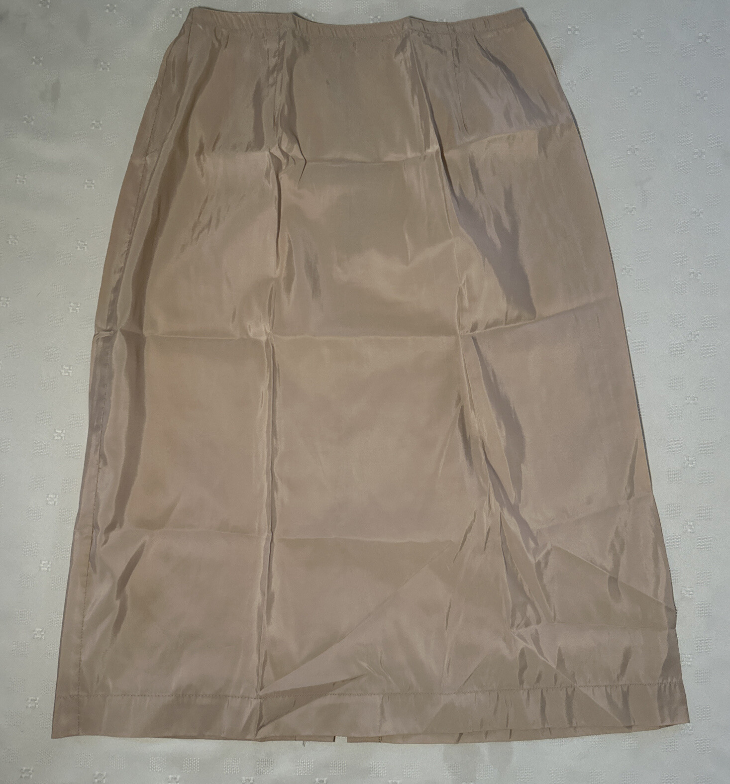 American Maid Half Slip W/ Back Zipper Nude Size 28 Vintage