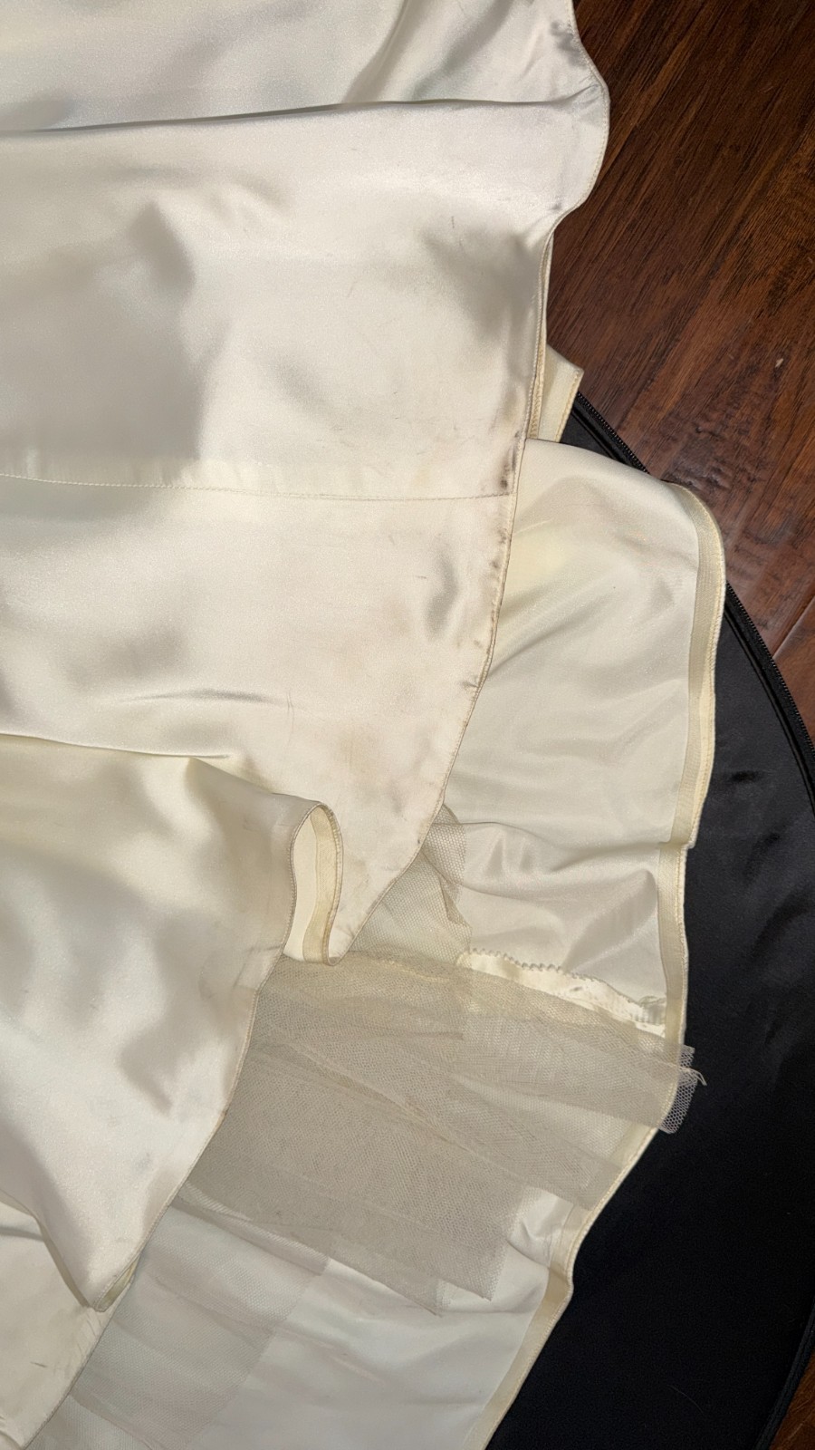 Vintage 1950s Ivory Silk Lace Off-White Wedding Dress XS XXS Long Sleeve Bridal