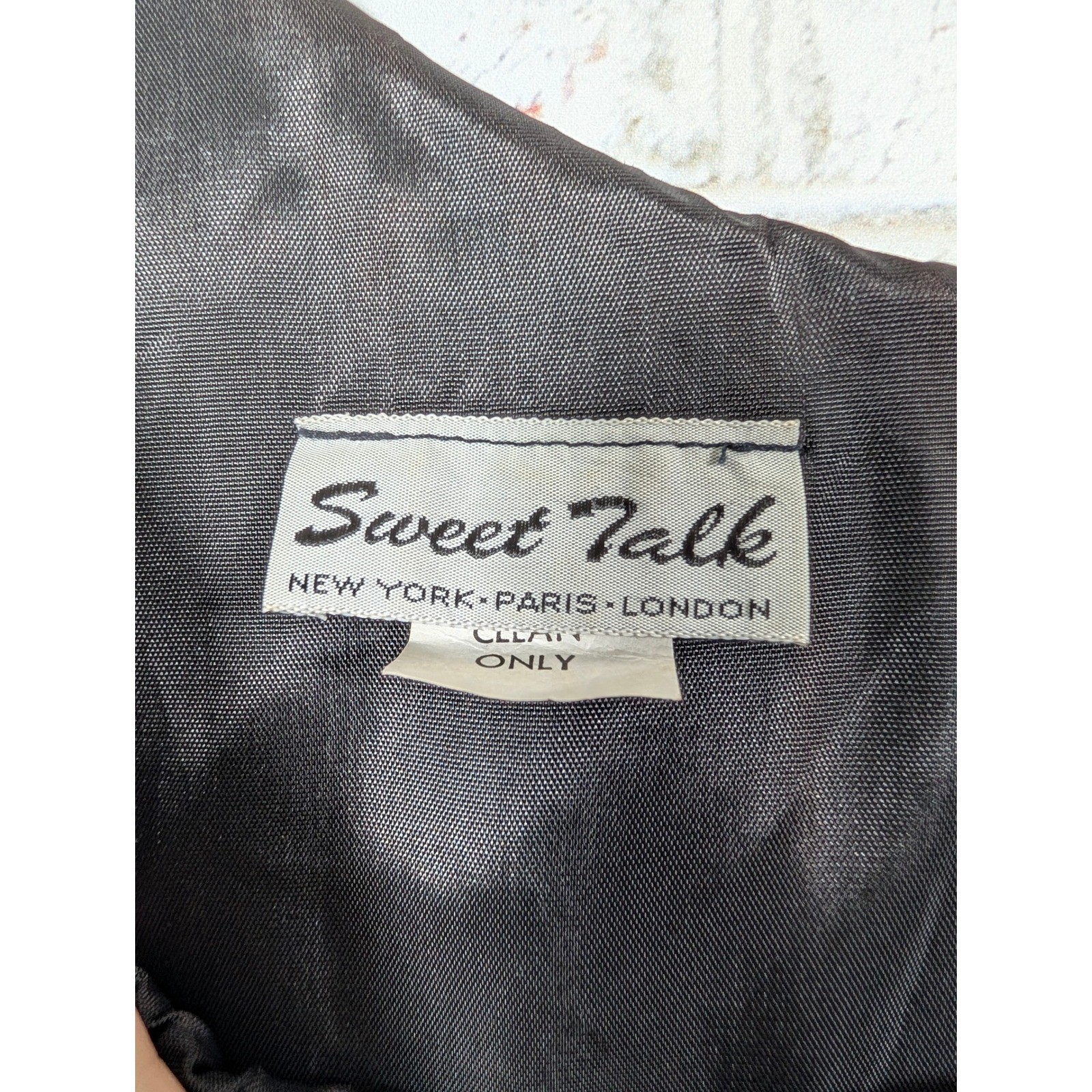 Sweet Talk One Shoulder Dress Womens 12 Black Vintage 70s 80s Ruffle Formal NWT