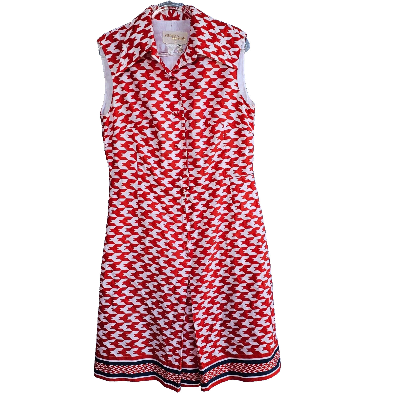 Strauss Modell Dress Tennis Sleeveless Vintage Rockabilly Size 40 / AU 10 READ