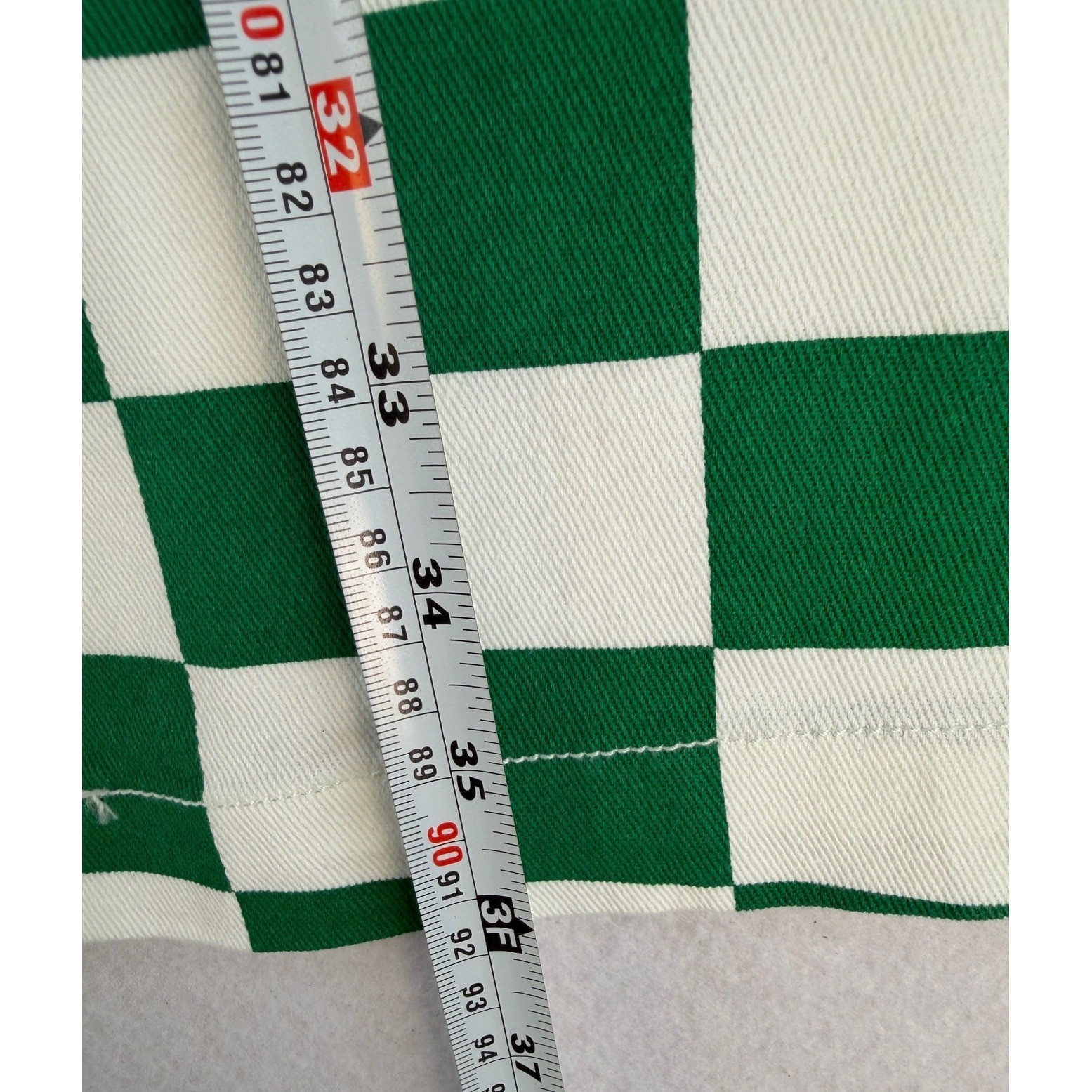 Green Checkerboard Pants Wide Leg Retro Streetwear Y2K Skater Size 10
