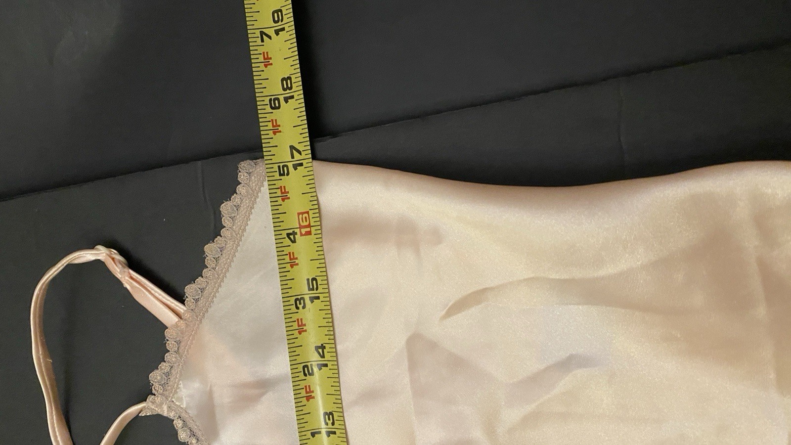 Vtg. Lady Cameo Dallas Silky Short Nightgown Lingerie Lace Trim Sz.Medium New